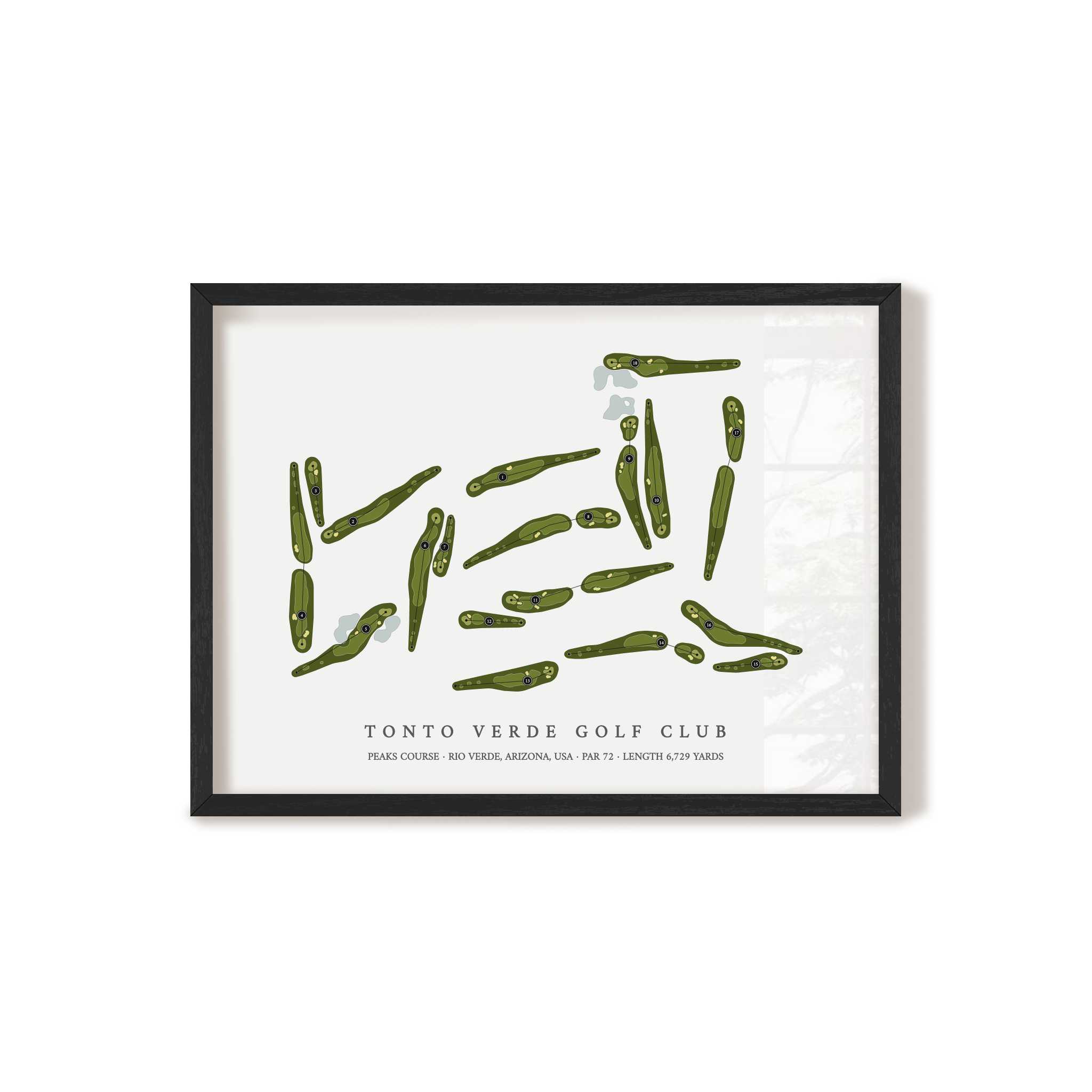 Tonto Verde Golf Club - Peaks Course | Golf Course Print | Black+Frame