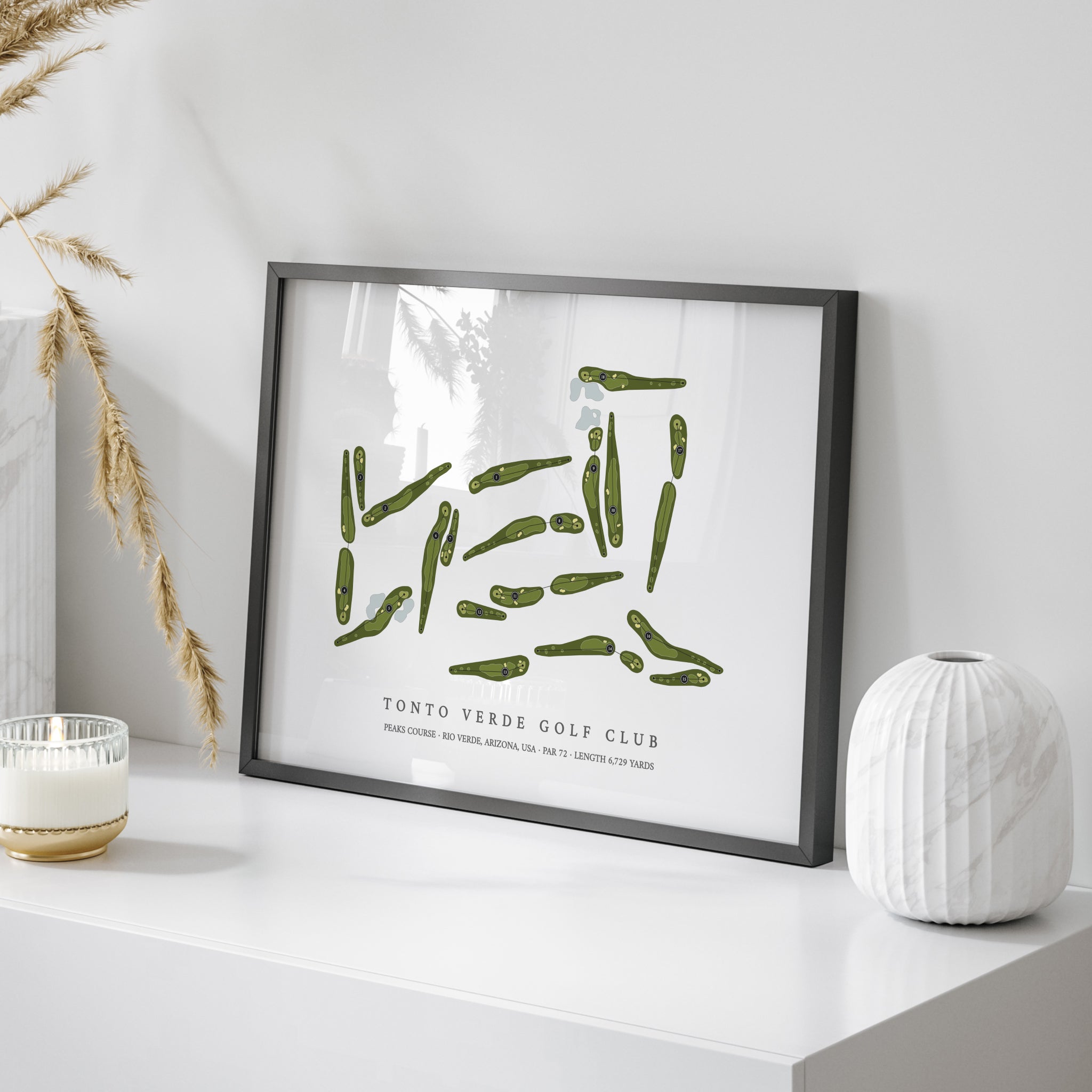 Tonto Verde Golf Club - Peaks Course | Golf Course Print | On+Table