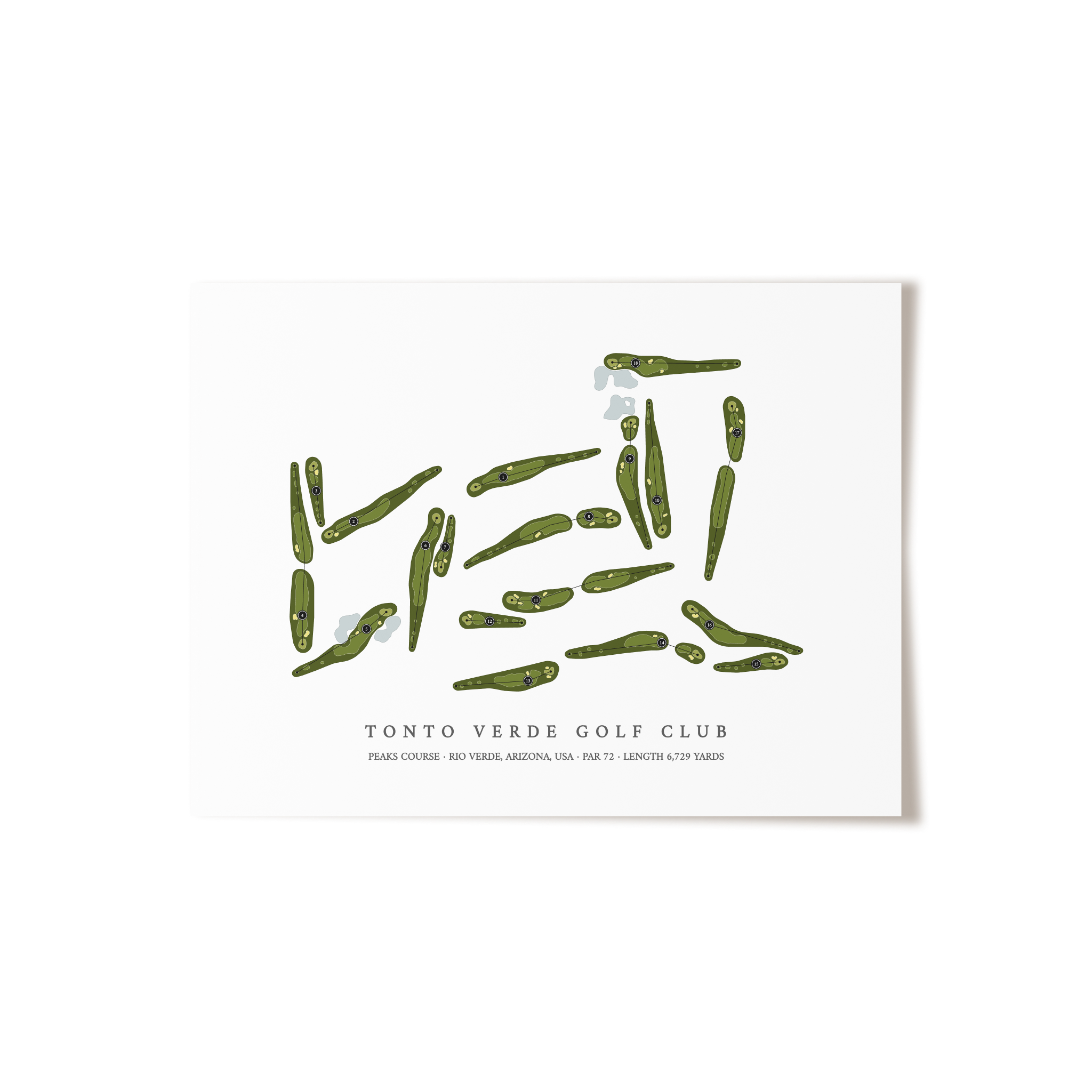 Tonto Verde Golf Club - Peaks Course | Golf Course Print | Unframed