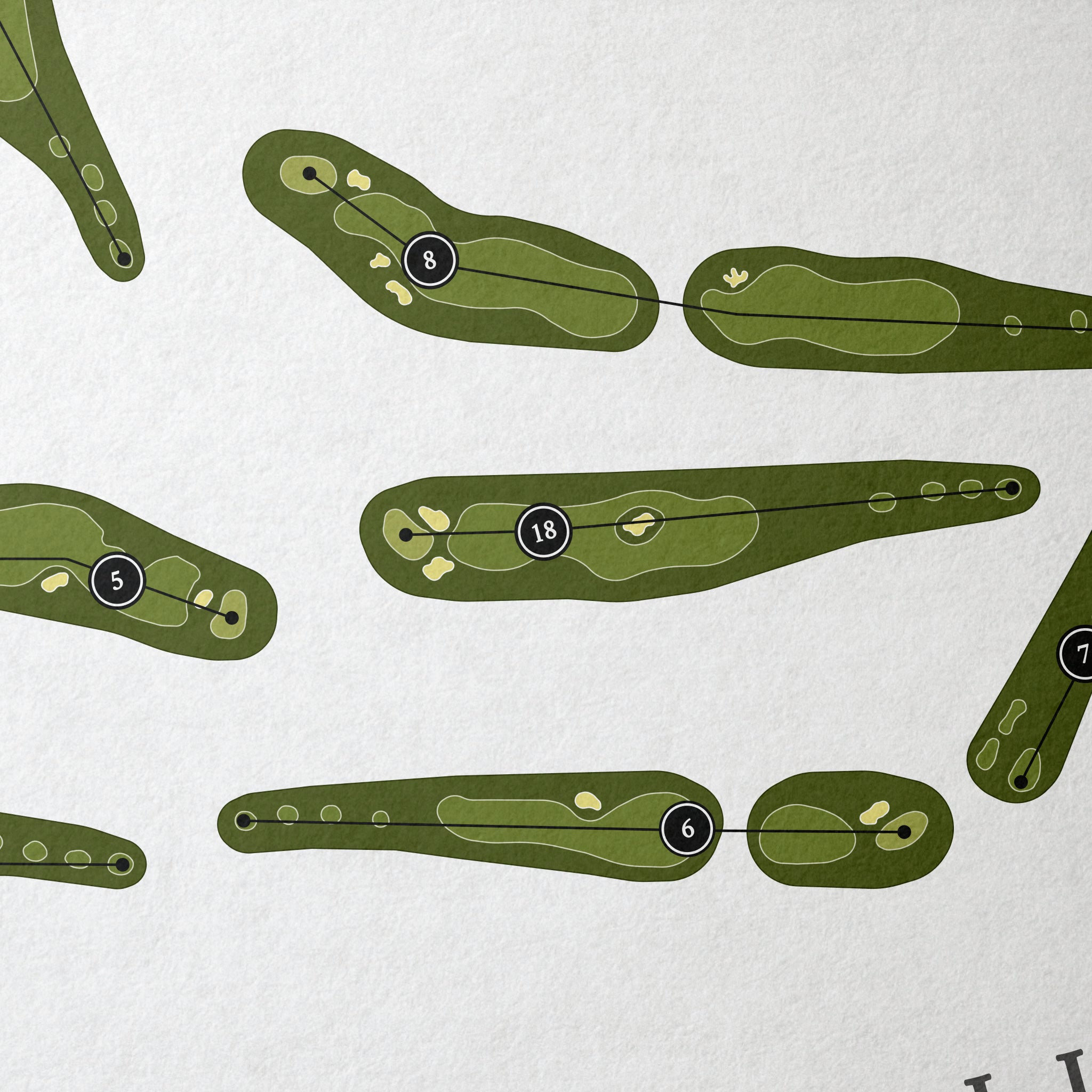 Tonto Verde Golf Club - Ranch Course | Golf Course Print | Close+Up