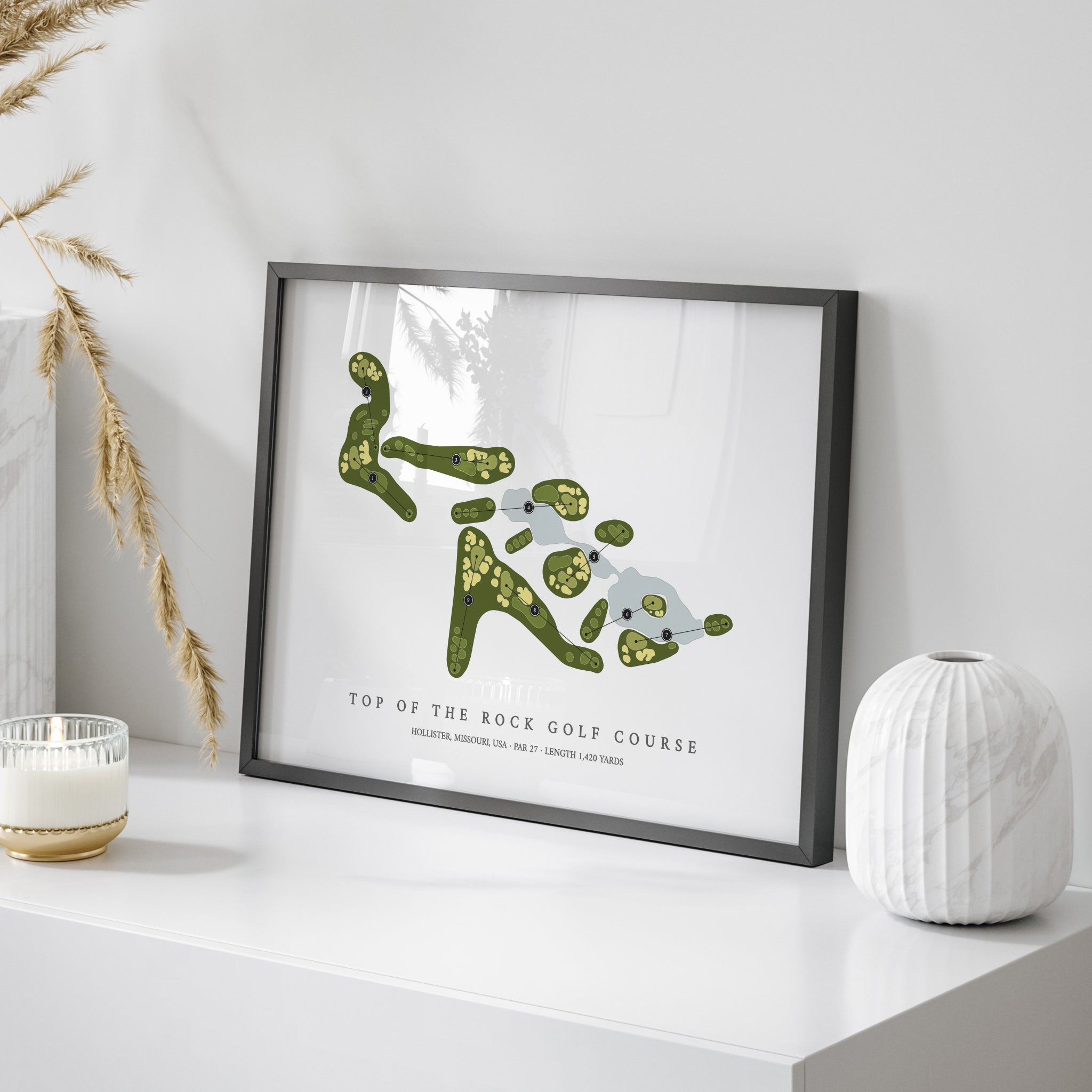 Top of the Rock Golf Course | Golf Course Map | On Table
