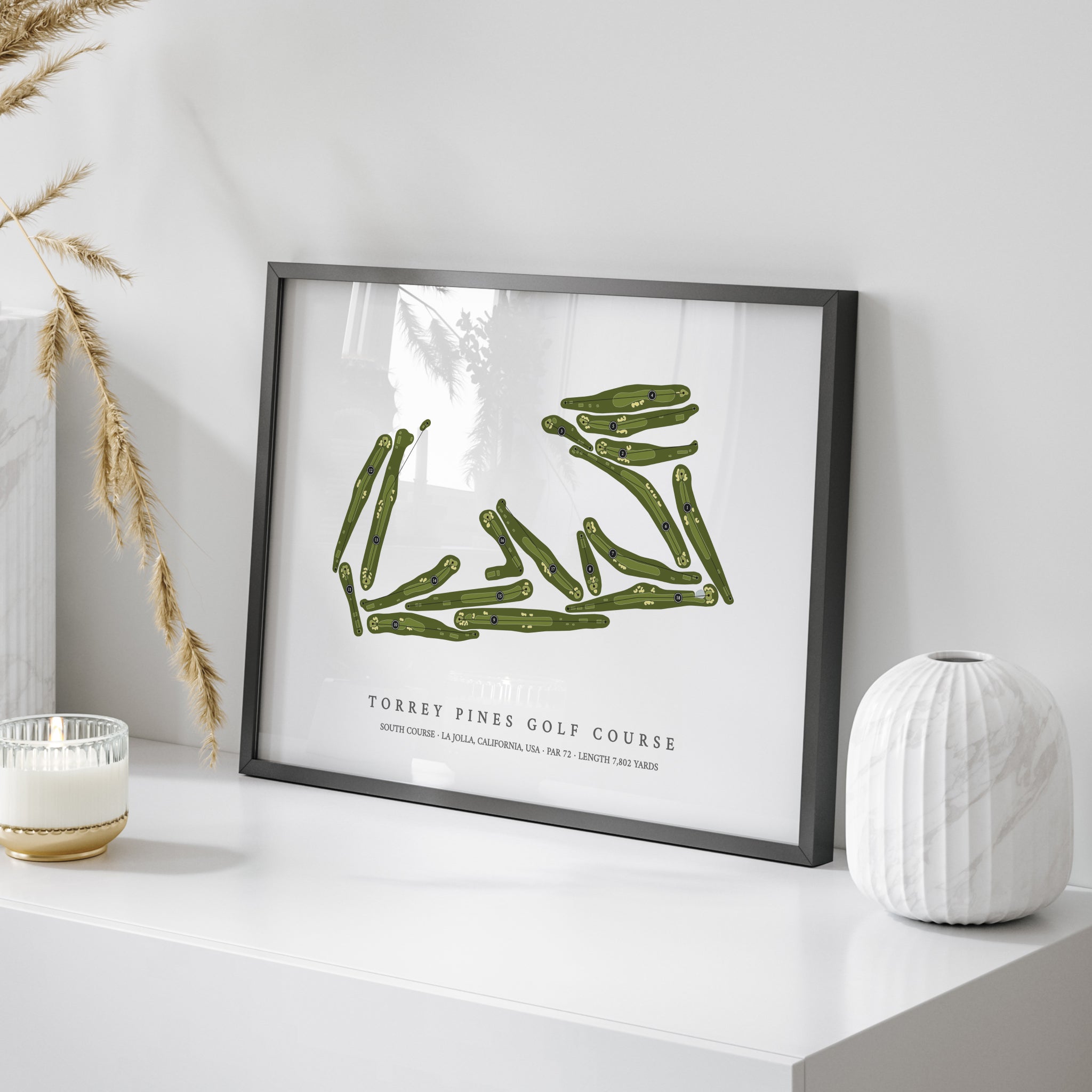 Torrey Pines Golf Course - South Course | Golf Course Map | On Table