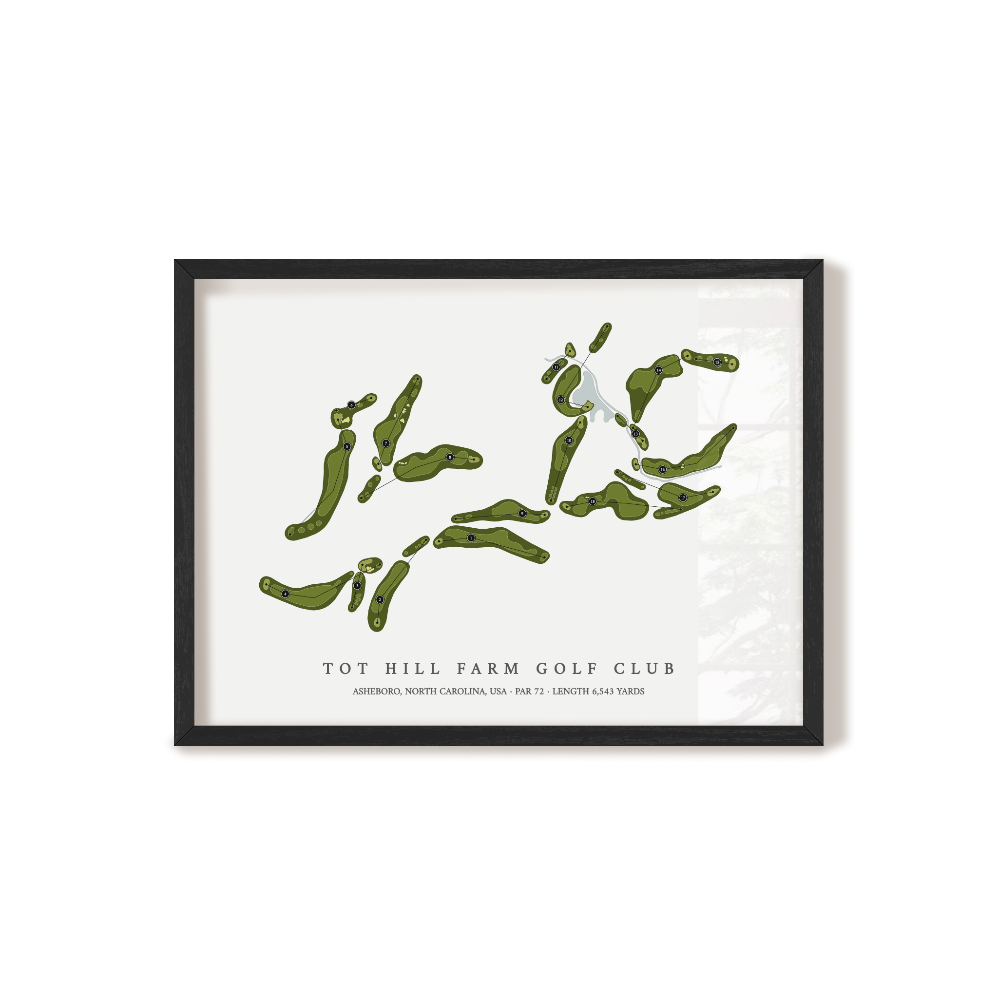 Tot Hill Farm Golf Club | Golf Course Print | Black+Frame
