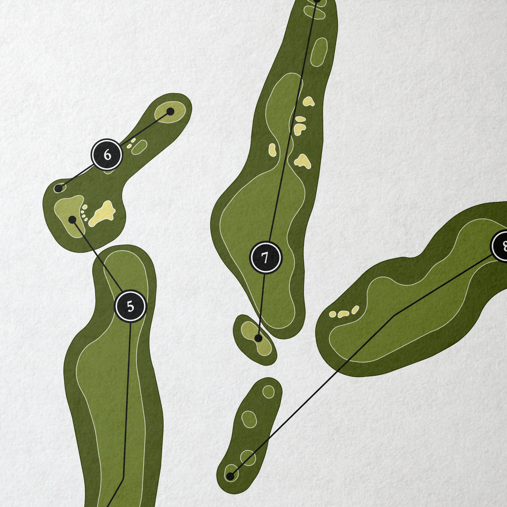 Tot Hill Farm Golf Club | Golf Course Print | Close+Up
