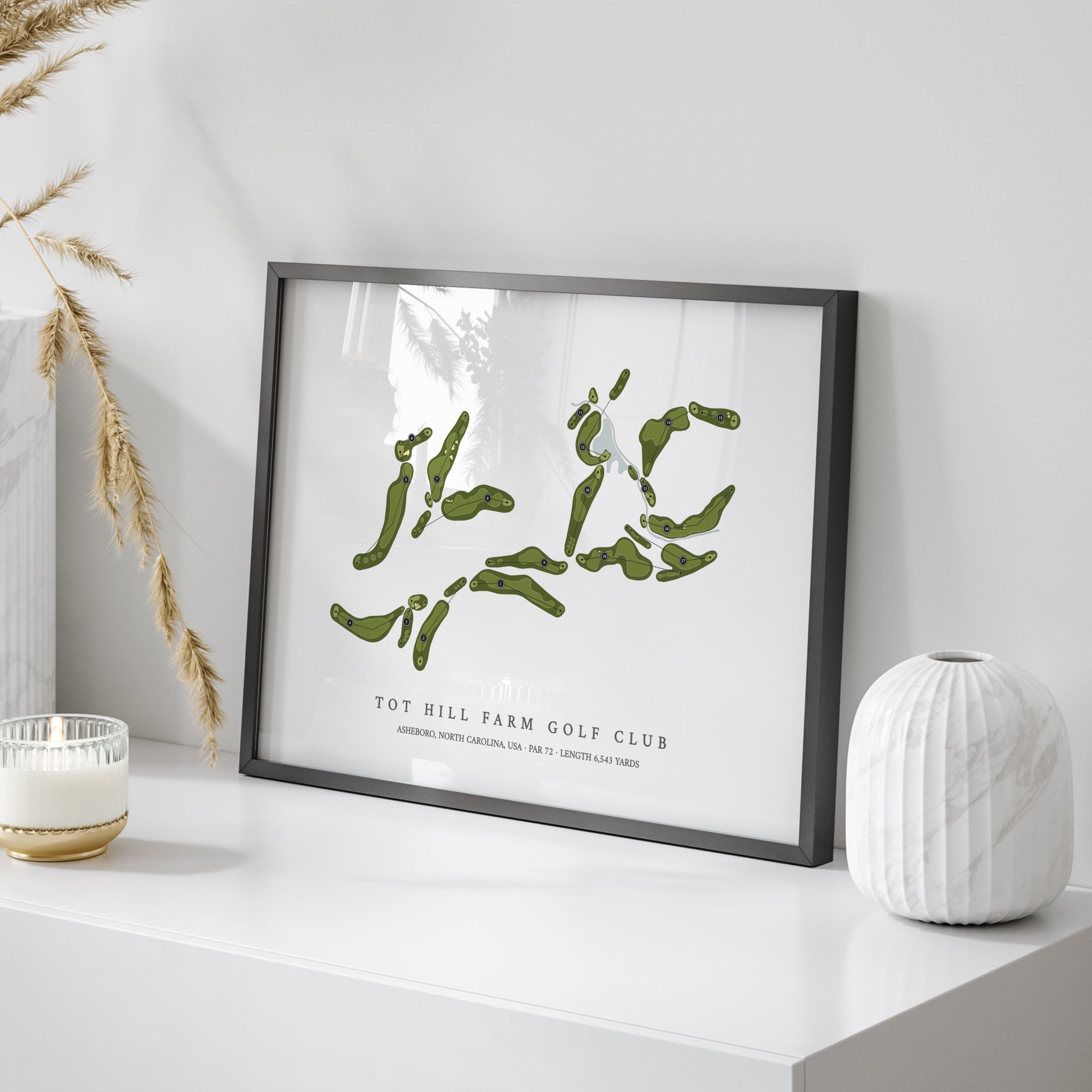 Tot Hill Farm Golf Club | Golf Course Print | On+Table
