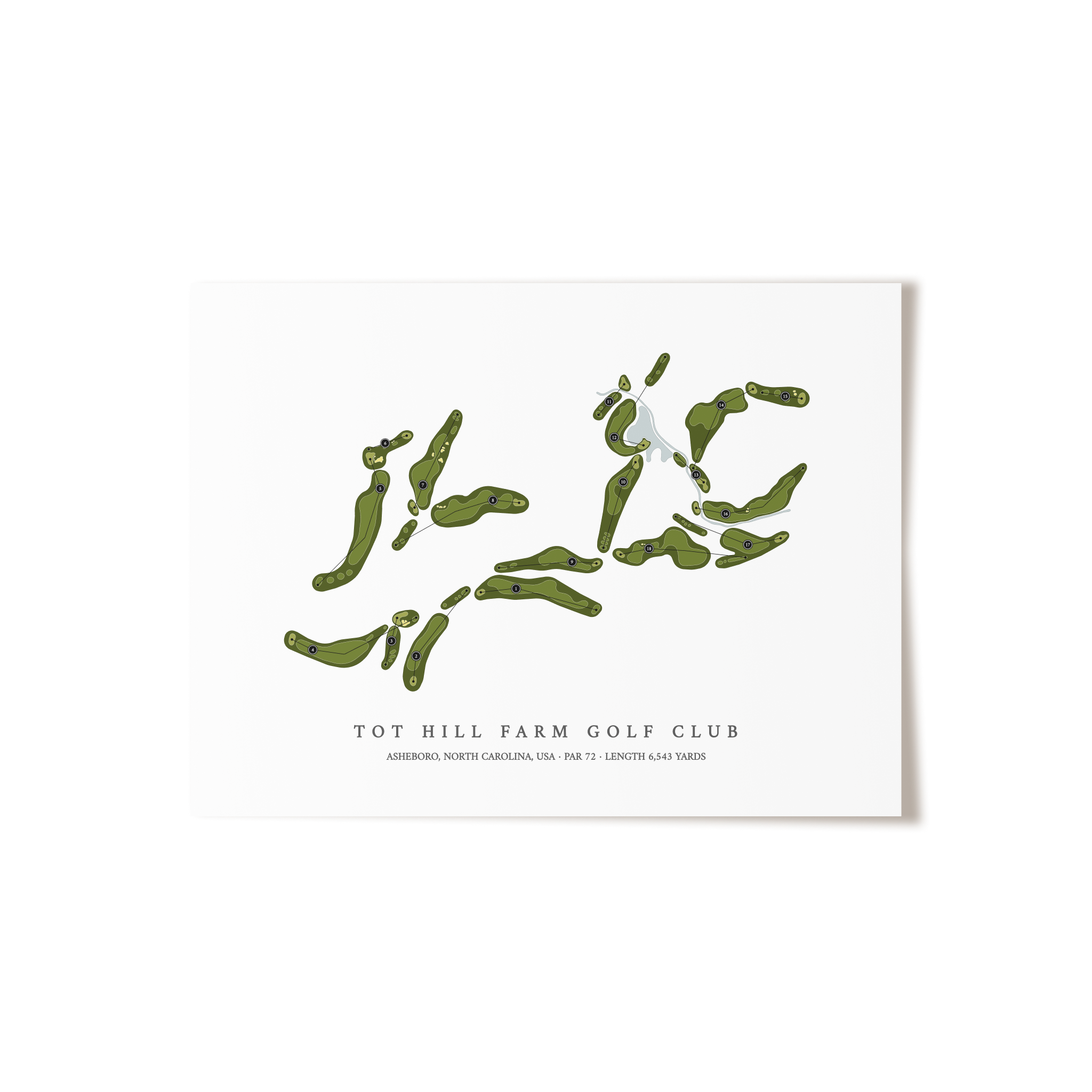 Tot Hill Farm Golf Club | Golf Course Print | Unframed