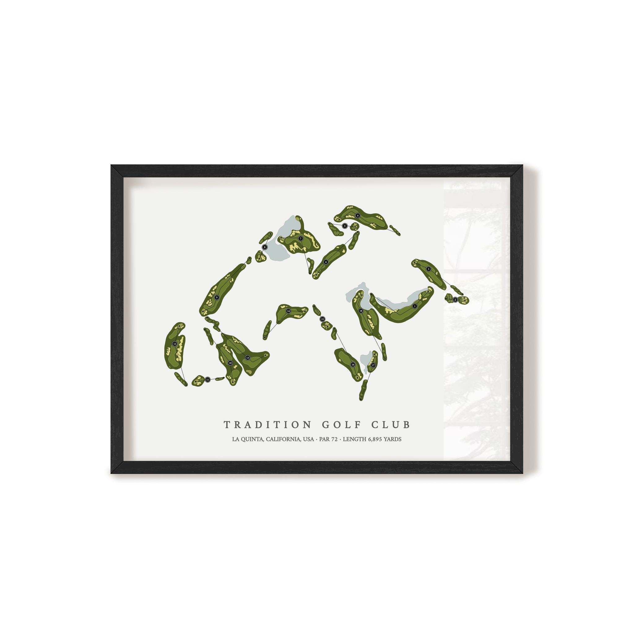 Tradition Golf Club | Golf Course Print | Black Frame