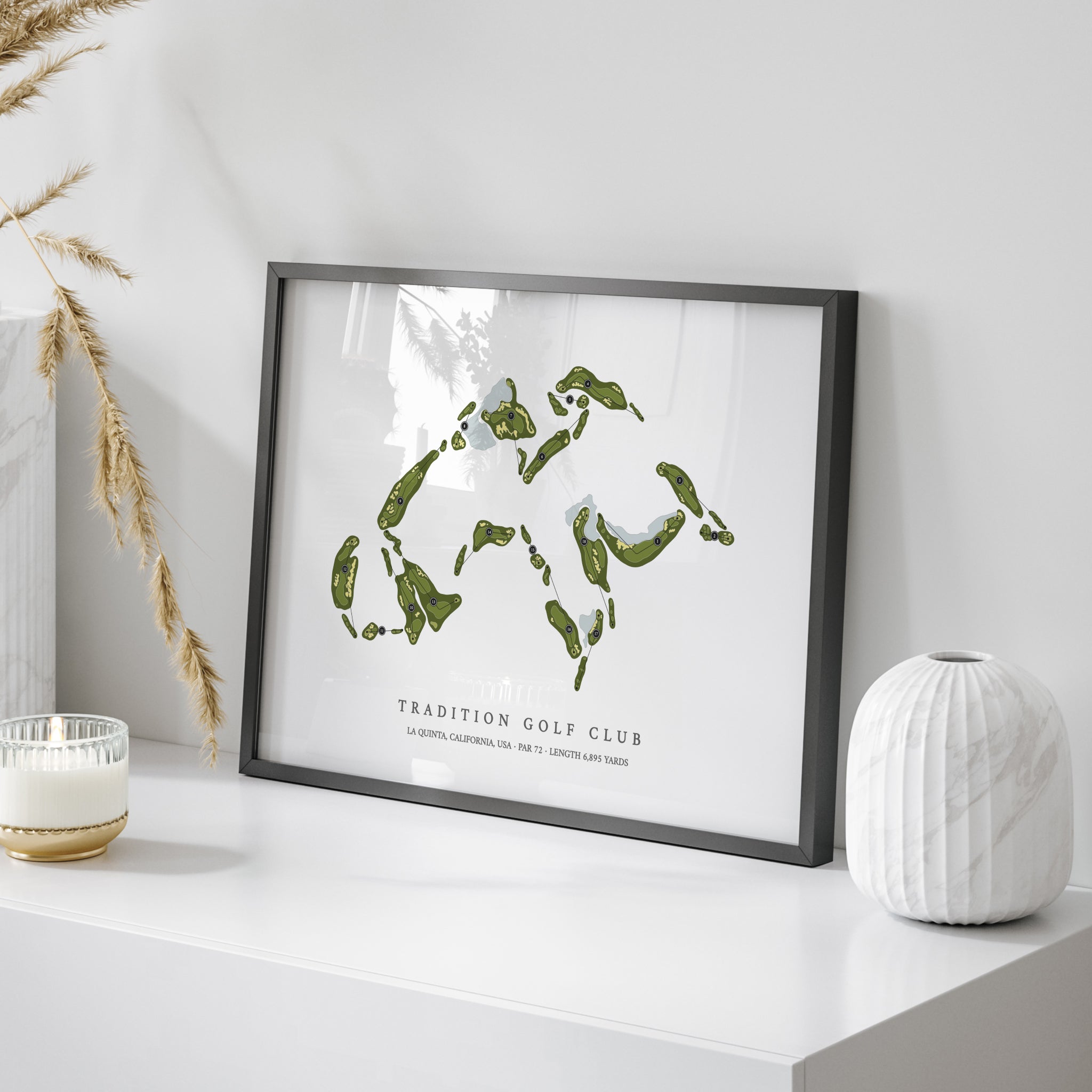Tradition Golf Club | Golf Course Print | On Table