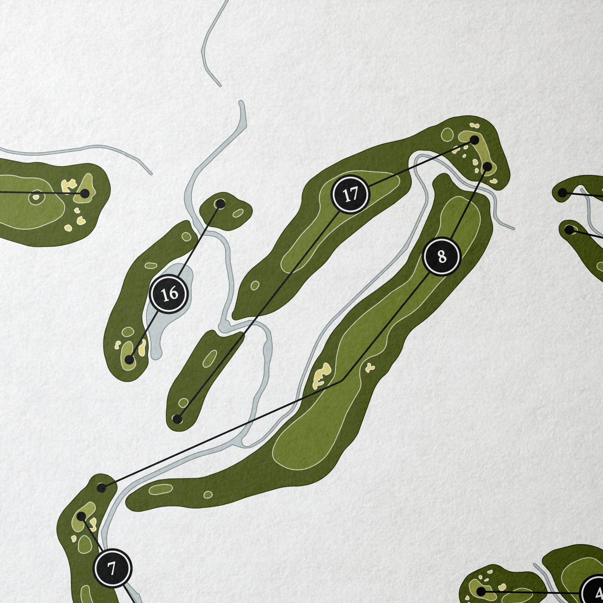 Traditions Club | Golf Course Map | Close Up