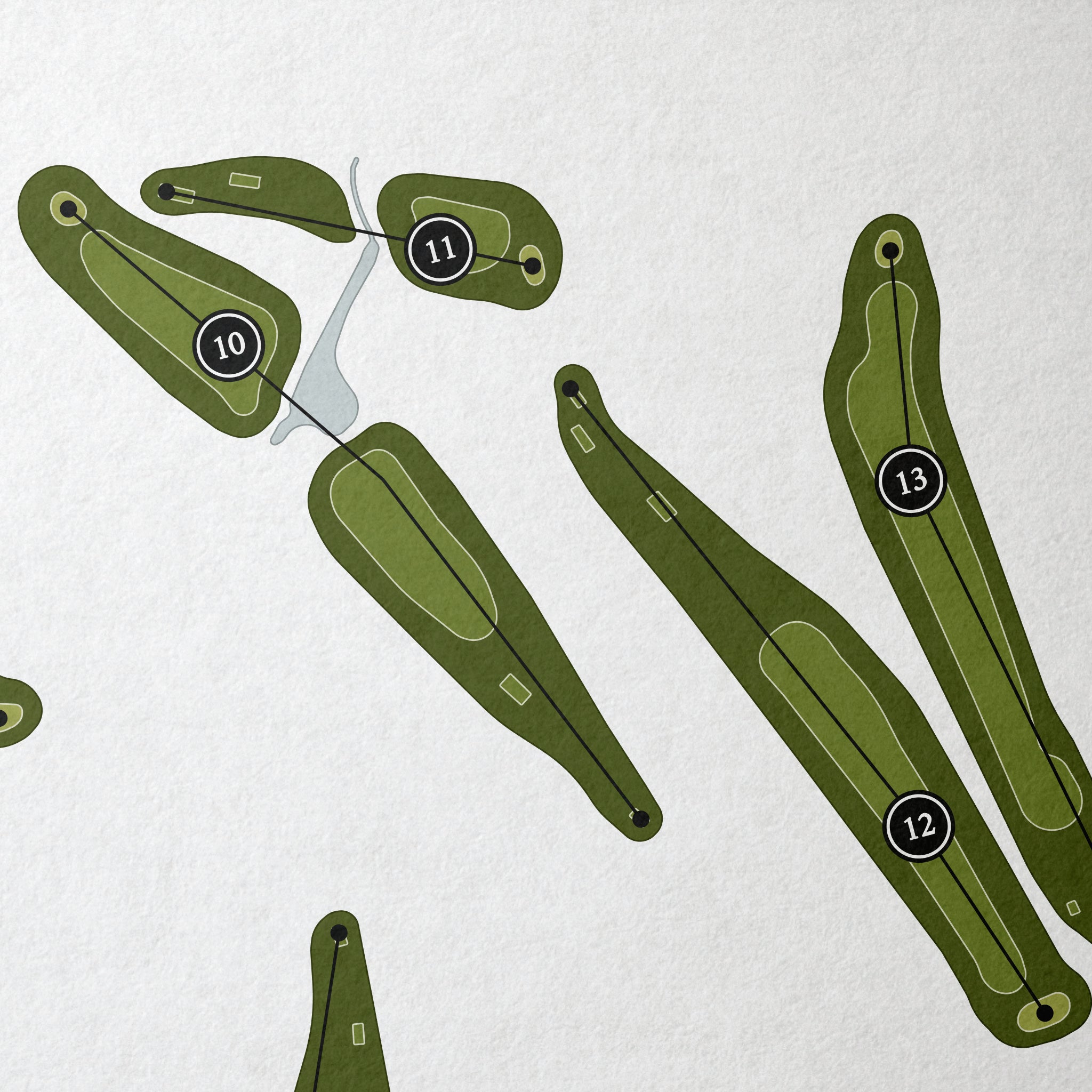 Tres Volcanes Golf Course | Golf Course Map | Close Up