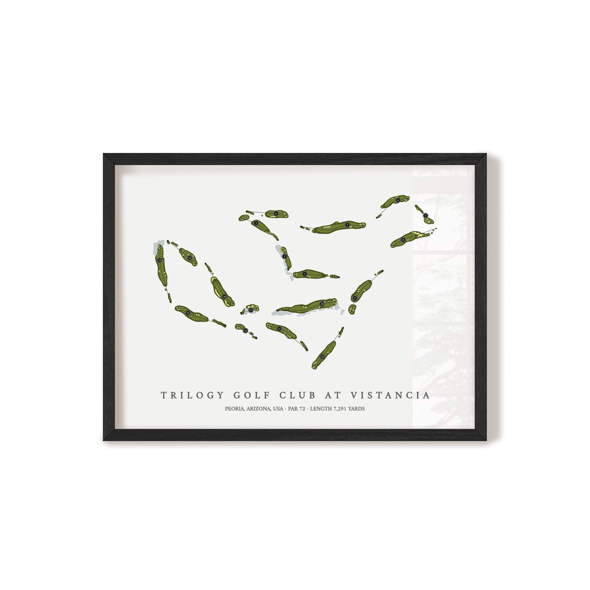 Trilogy Golf Club at Vistancia | Golf Course Map | Black+Frame