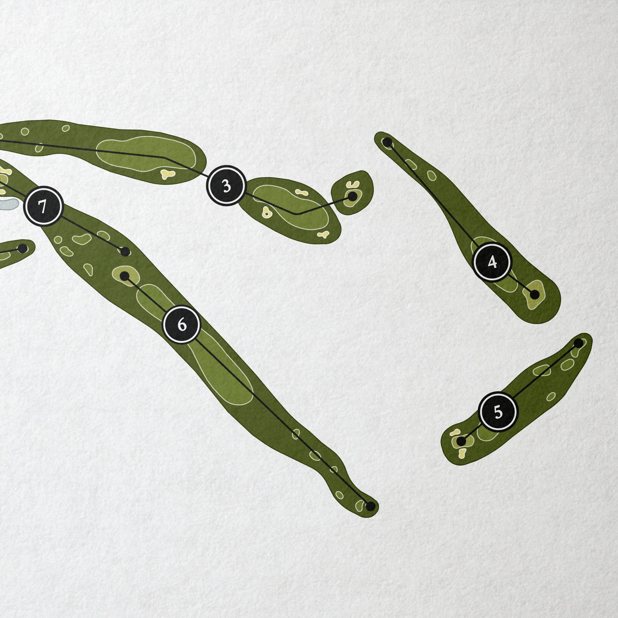 Troon Country Club | Golf Course Map | Close Up