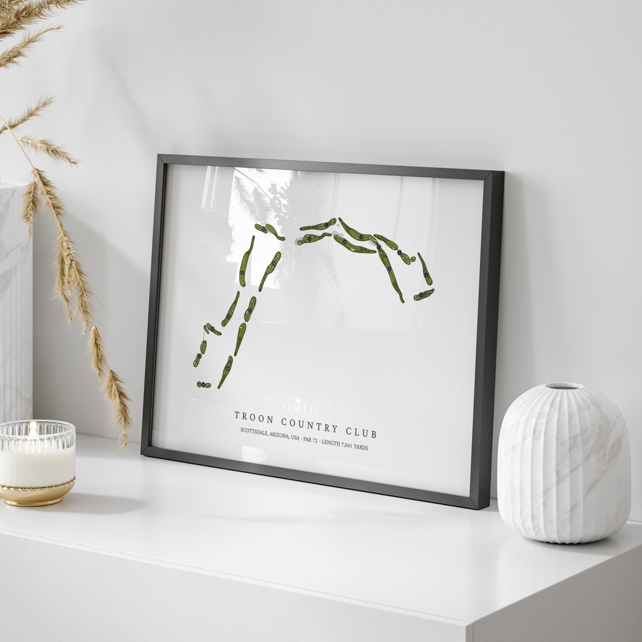 Troon Country Club | Golf Course Map | On Table