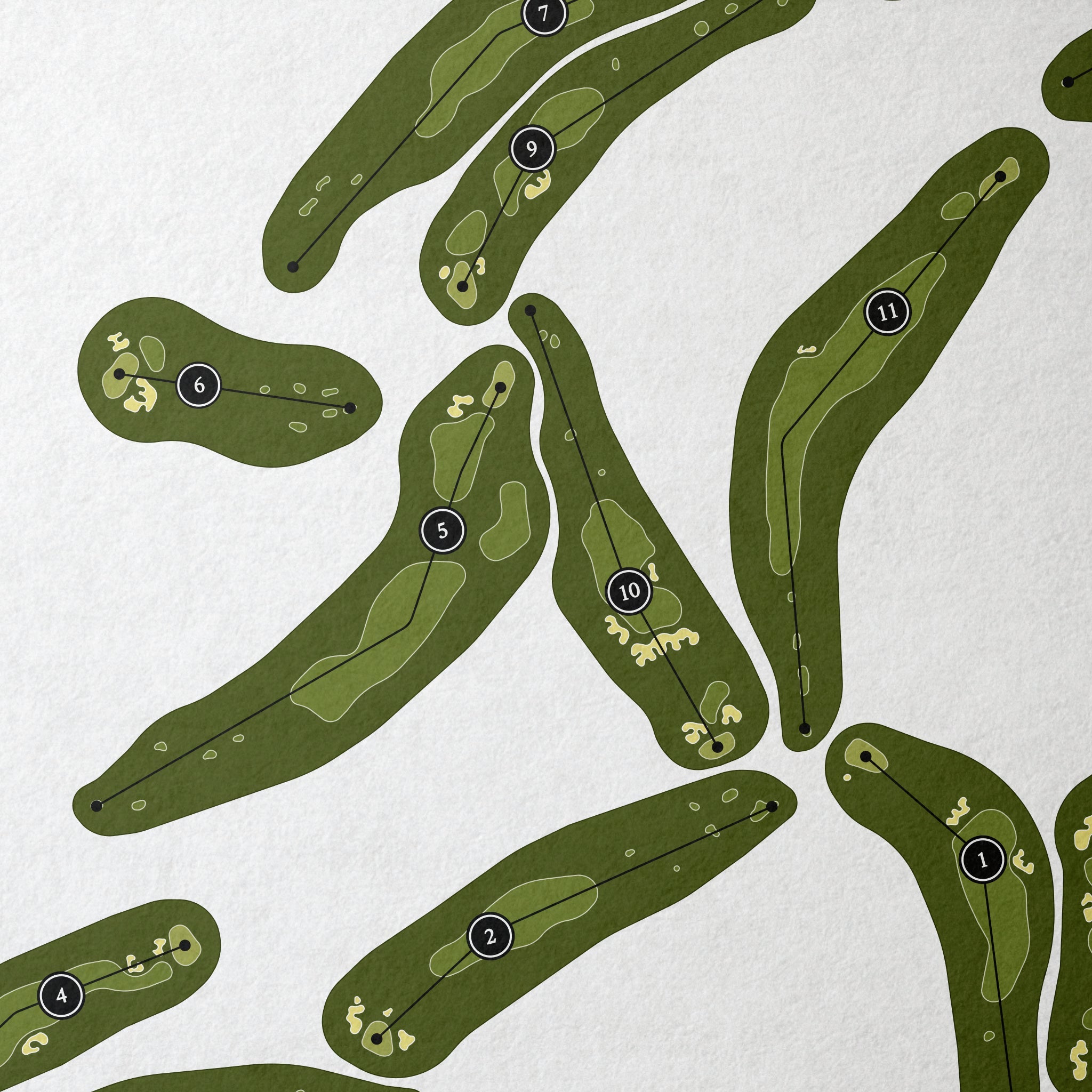 Troon North Golf Club | Golf Course Print | Close Up
