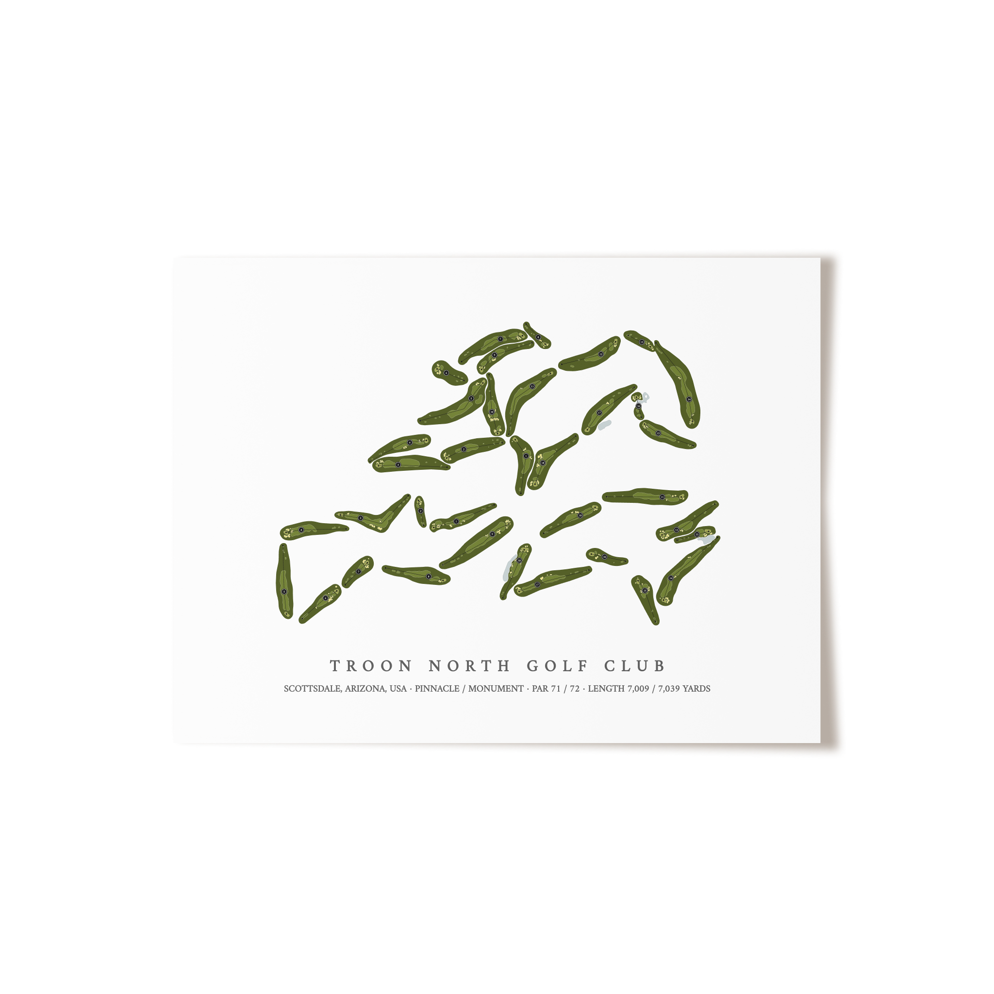 Troon North Golf Club | Golf Course Print | Unframed