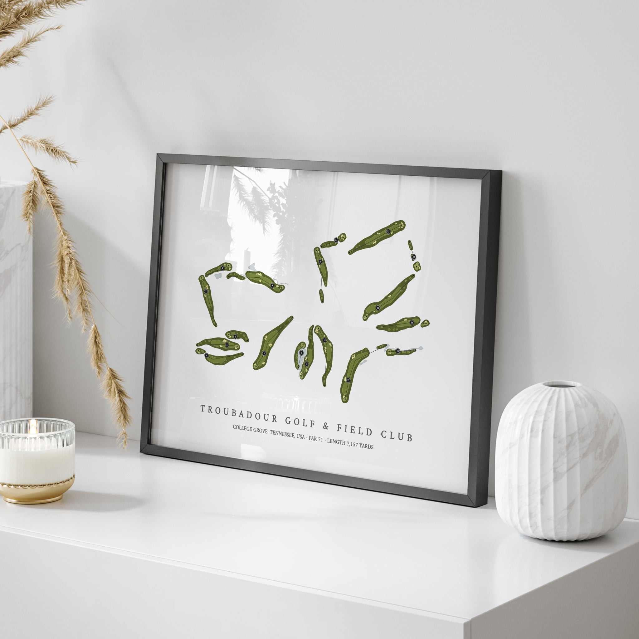 Troubadour Golf & Field Club | Golf Course Map | On+Table