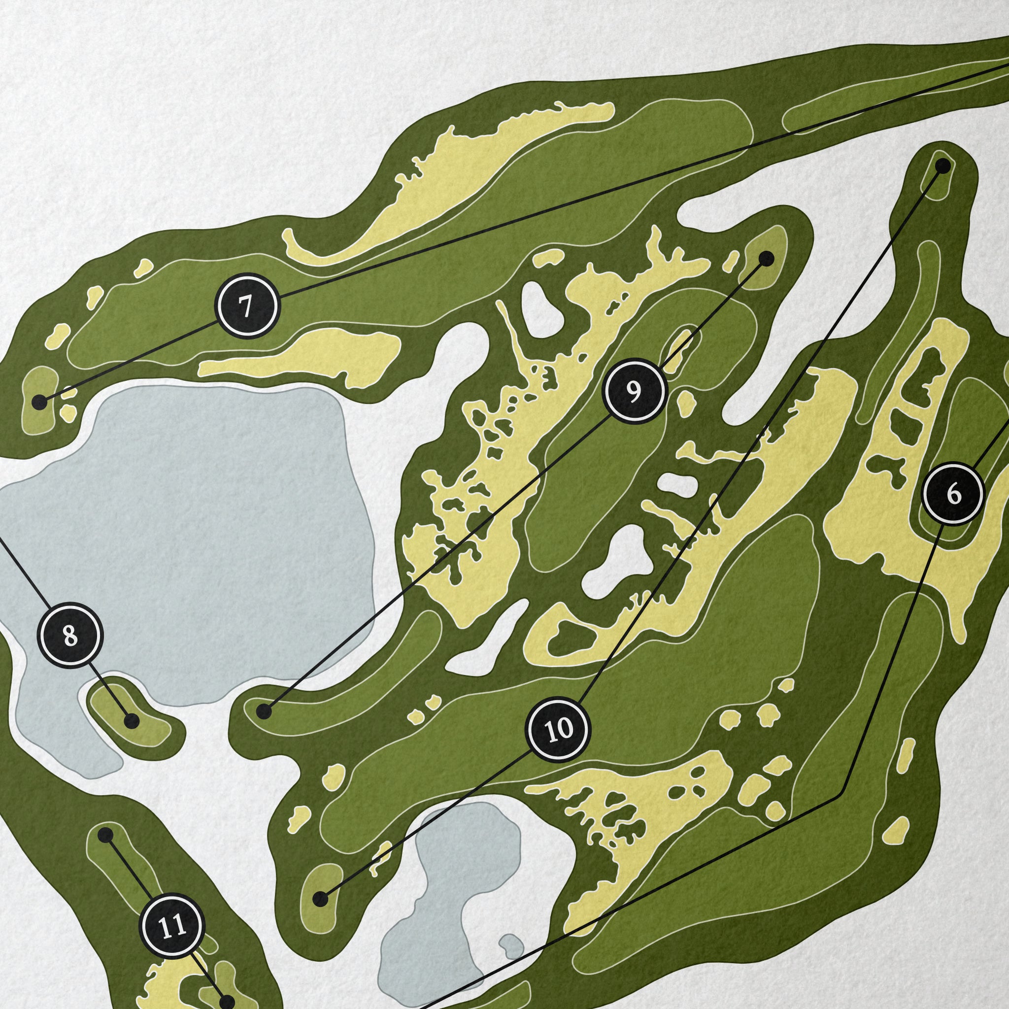 Trout National - The Reserve | Golf Course Map | Close Up
