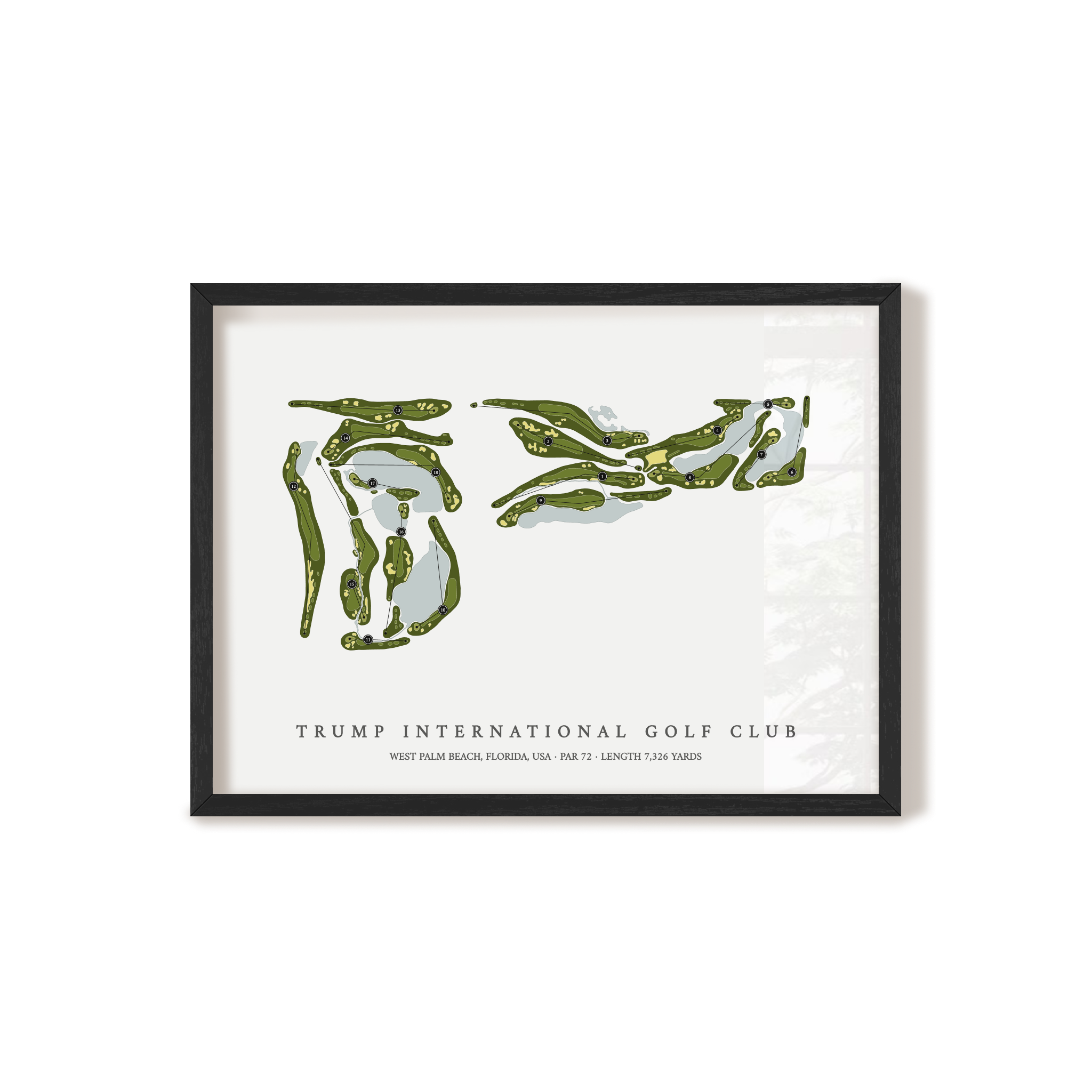 Trump International Golf Club | Golf Course Map | Black+Frame