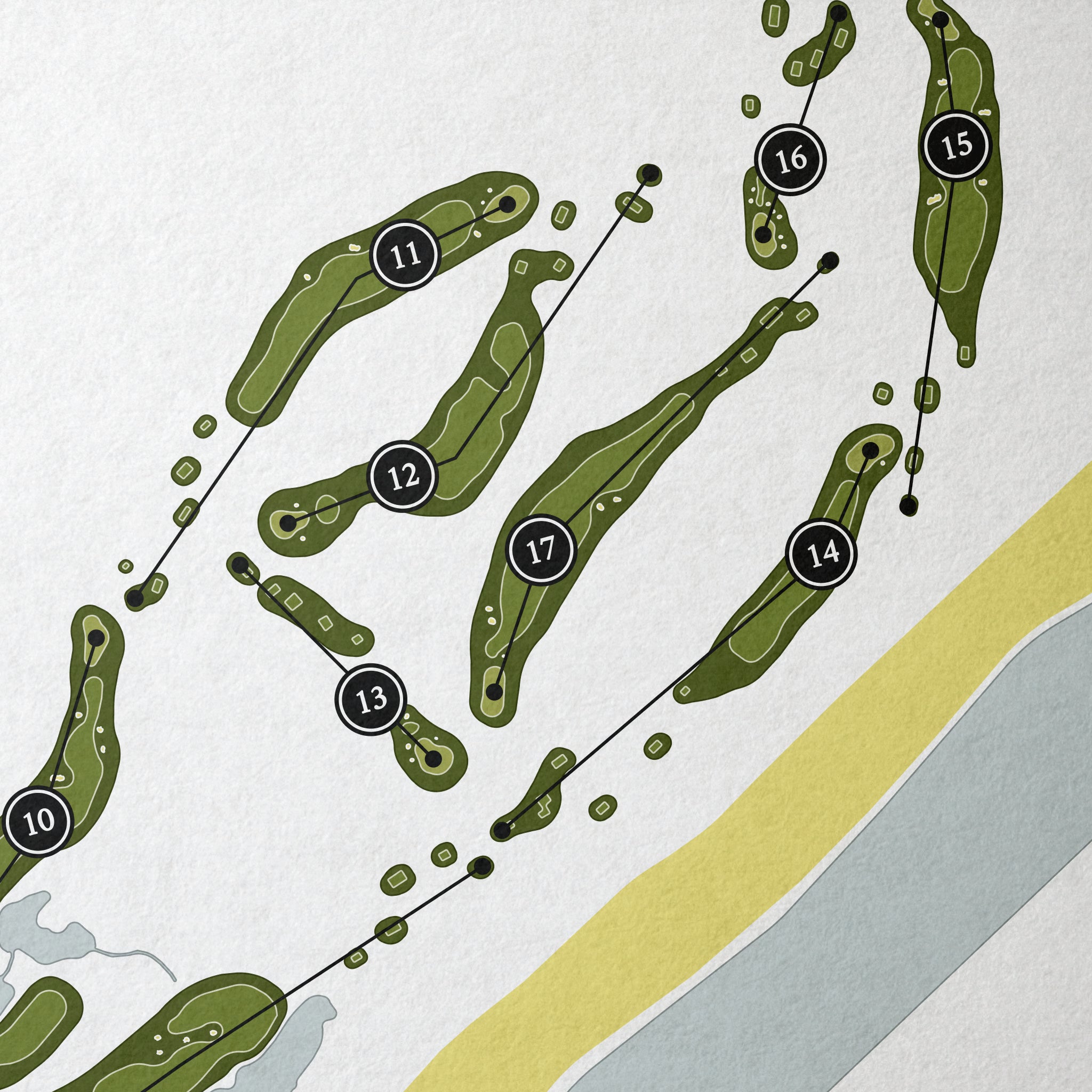 Trump International Golf Links Scotland | Golf Course Map | Close Up
