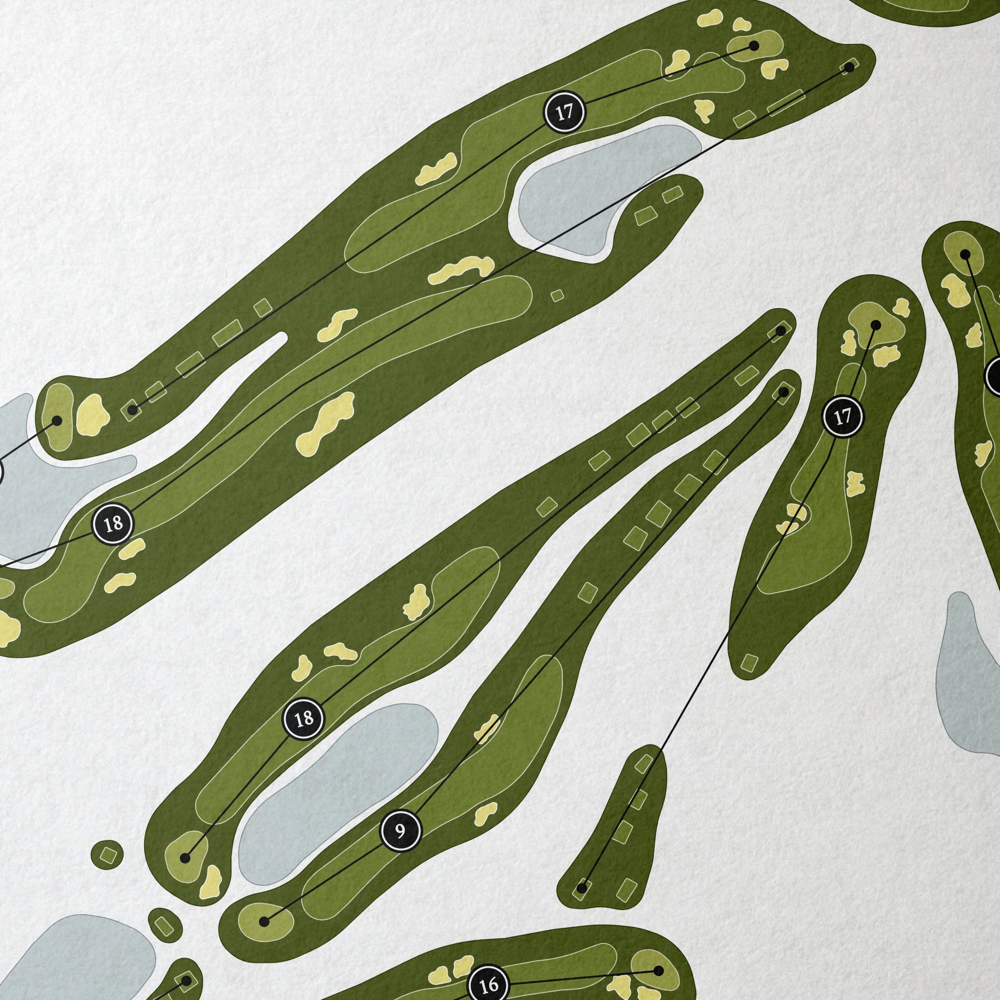 Trump National Golf Club - Bedminster | Golf Course Map | Close Up