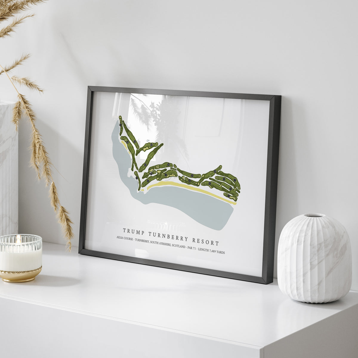 Trump Turnberry Resort - Ailsa Course | Golf Course Print | On Table