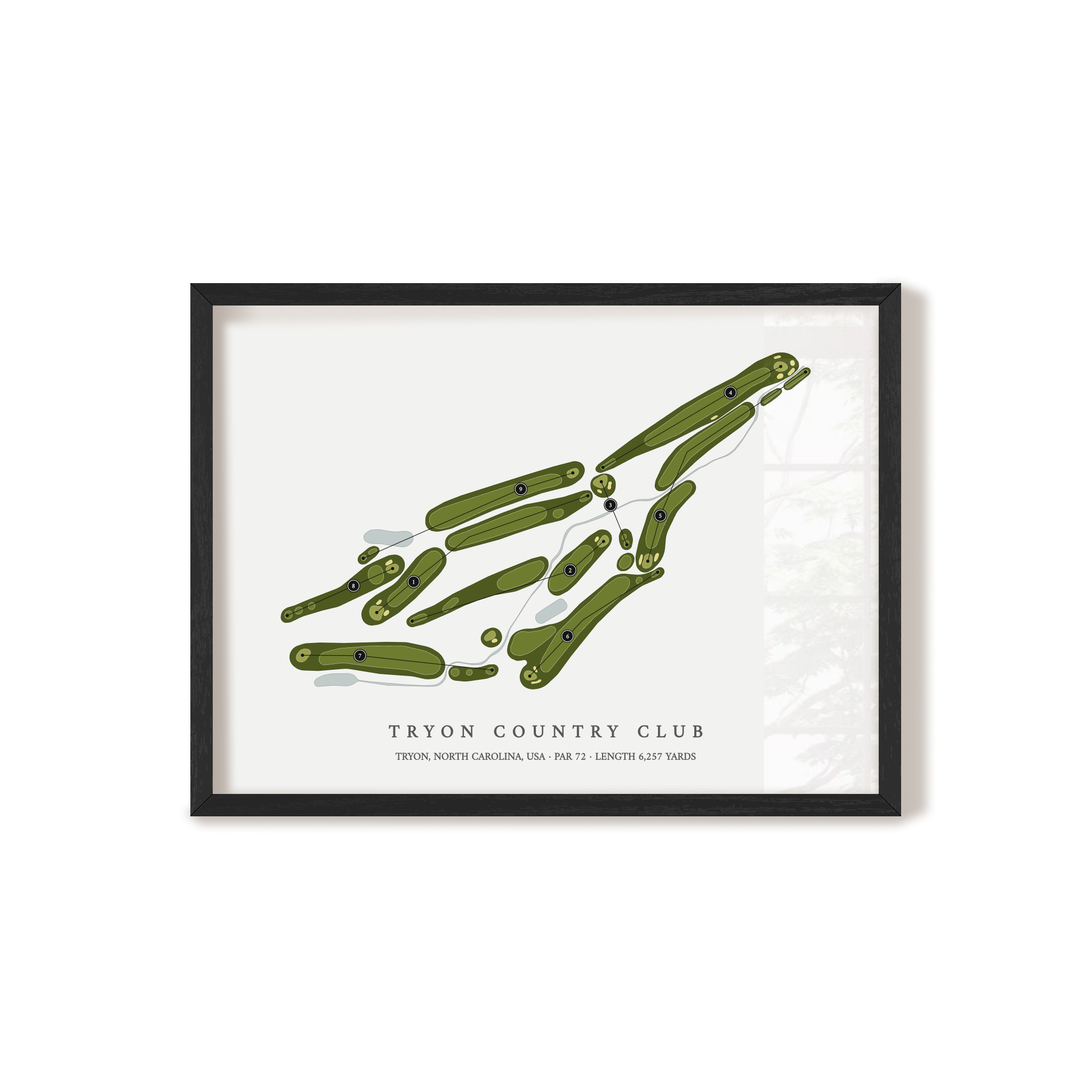Tryon Country Club | Golf Course Map | Black+Frame