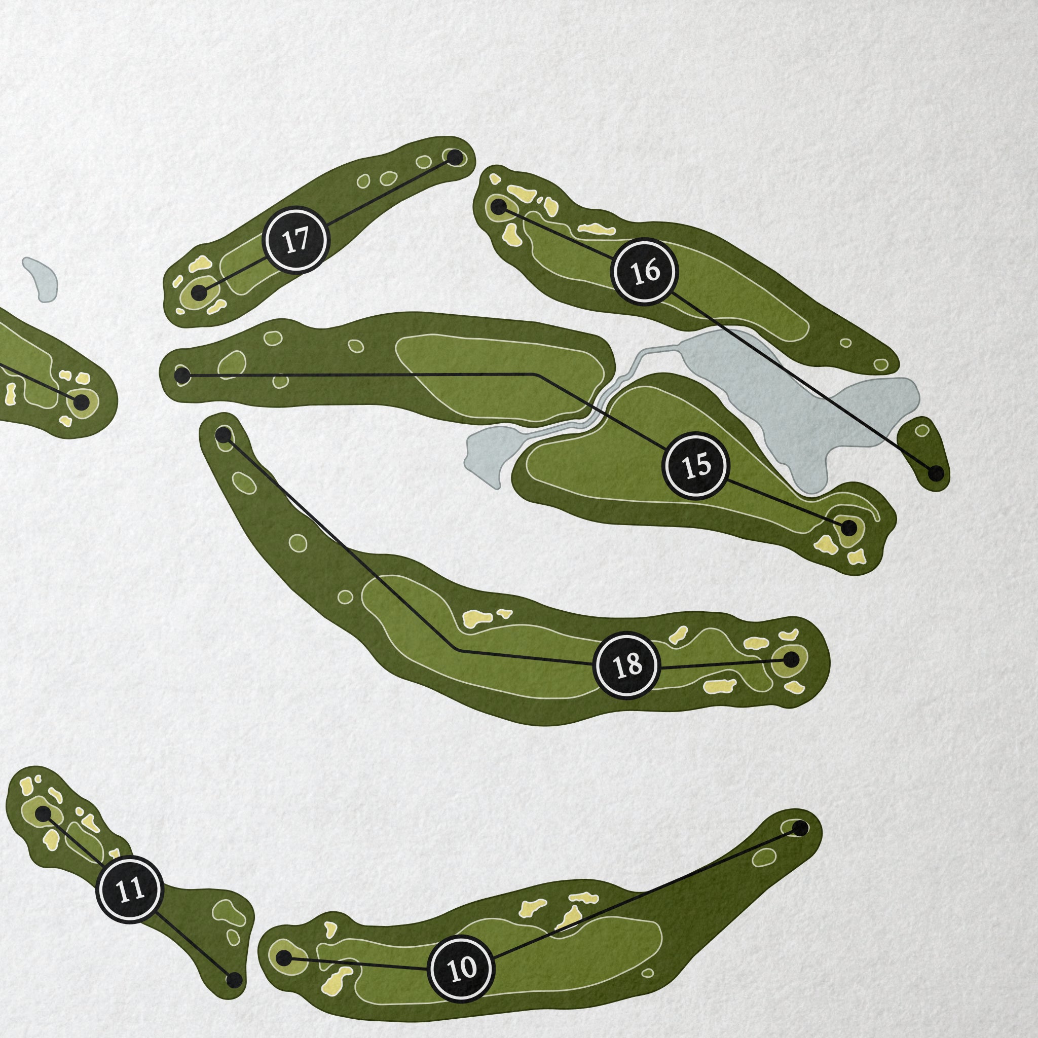 Tumble Creek At Suncadia | Golf Course Print | Close Up