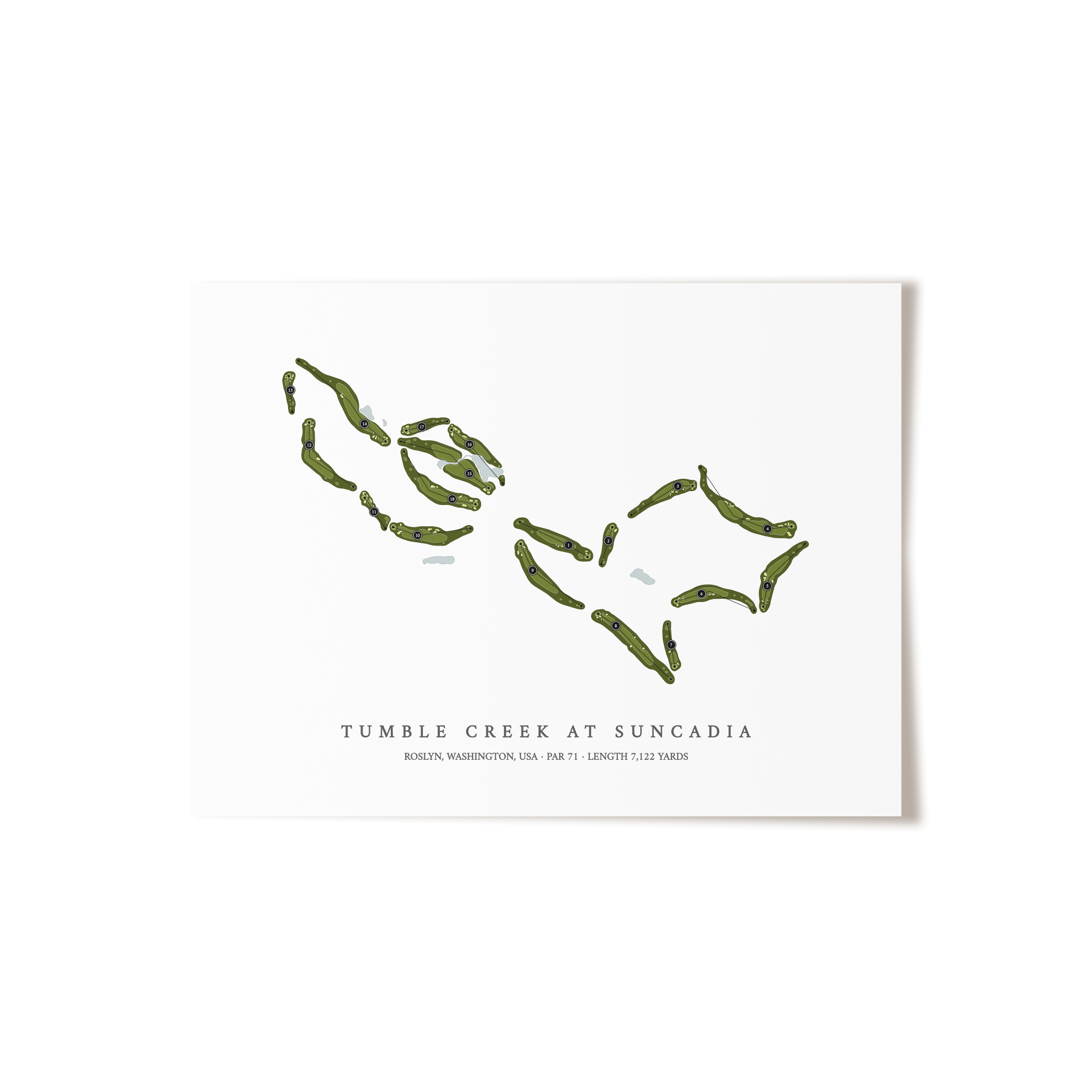 Tumble Creek At Suncadia | Golf Course Print | Unframed