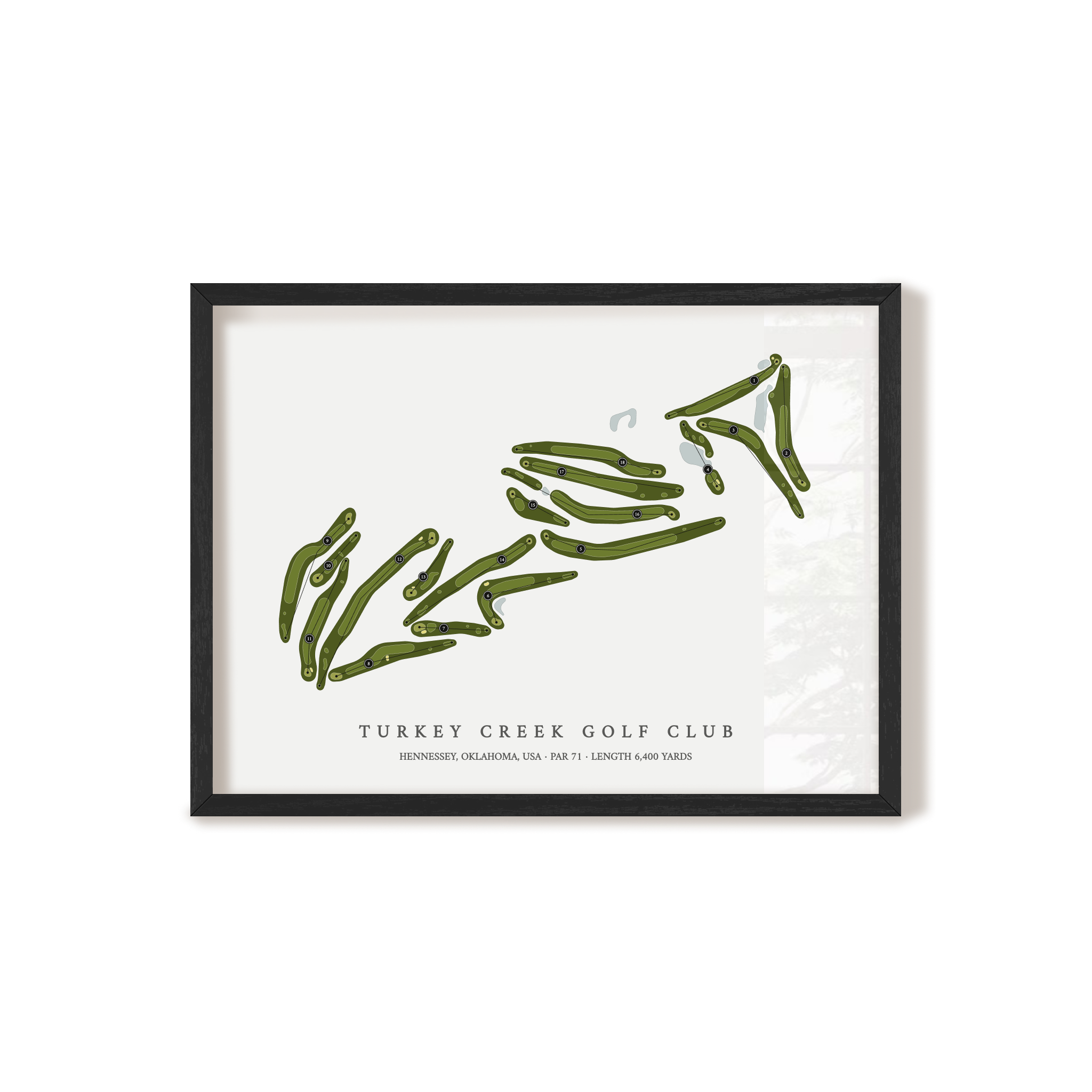 Turkey Creek Golf Club | Golf Course Map | Black+Frame