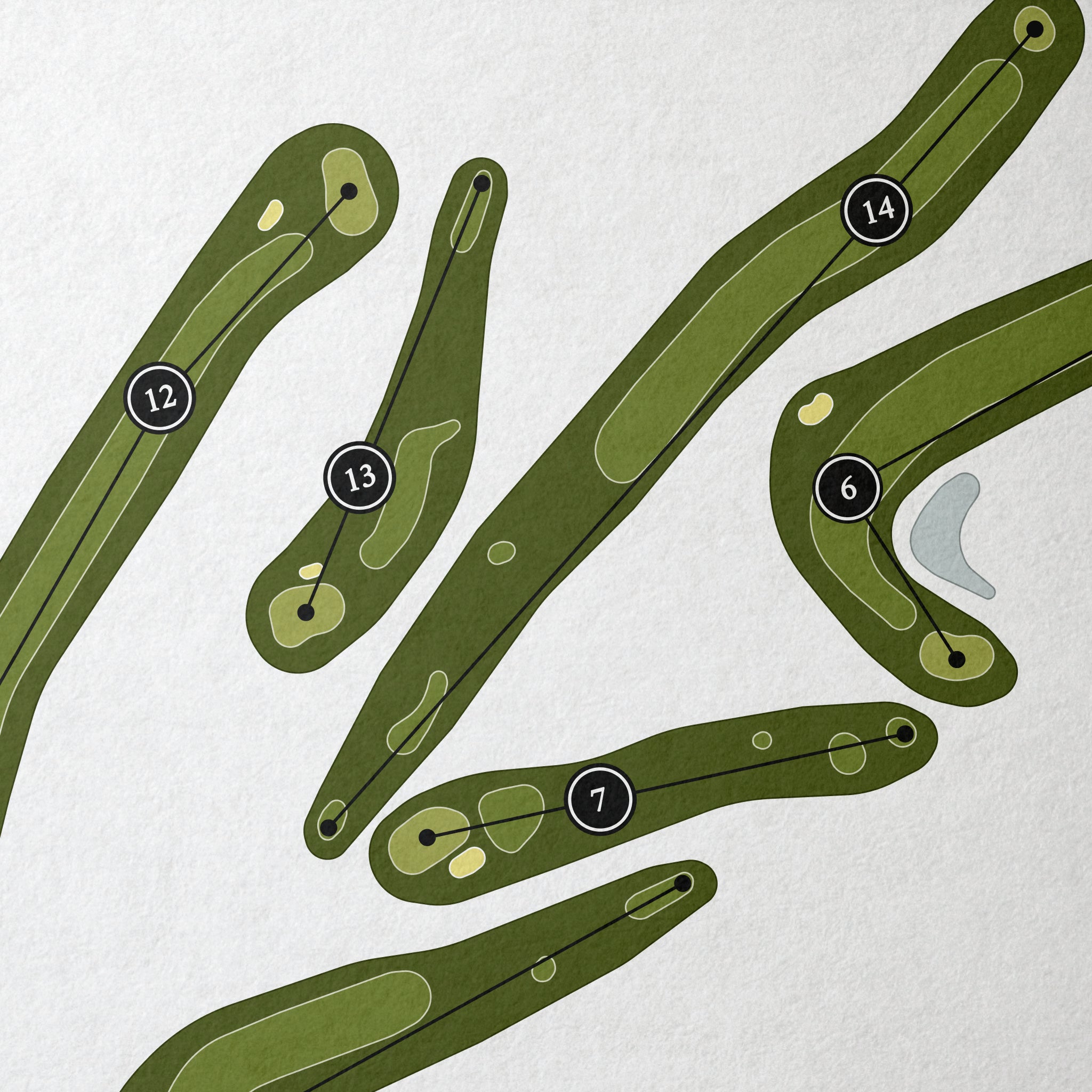 Turkey Creek Golf Club | Golf Course Map | Close+Up