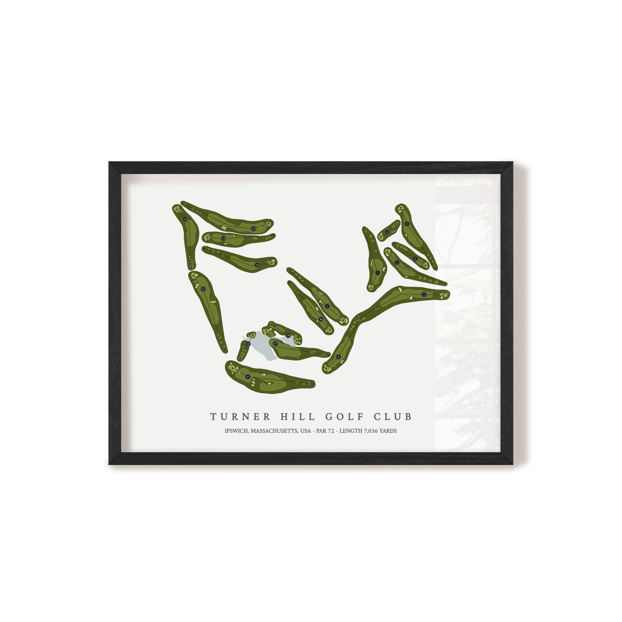 Turner Hill Golf Club | Golf Course Print | Black Frame