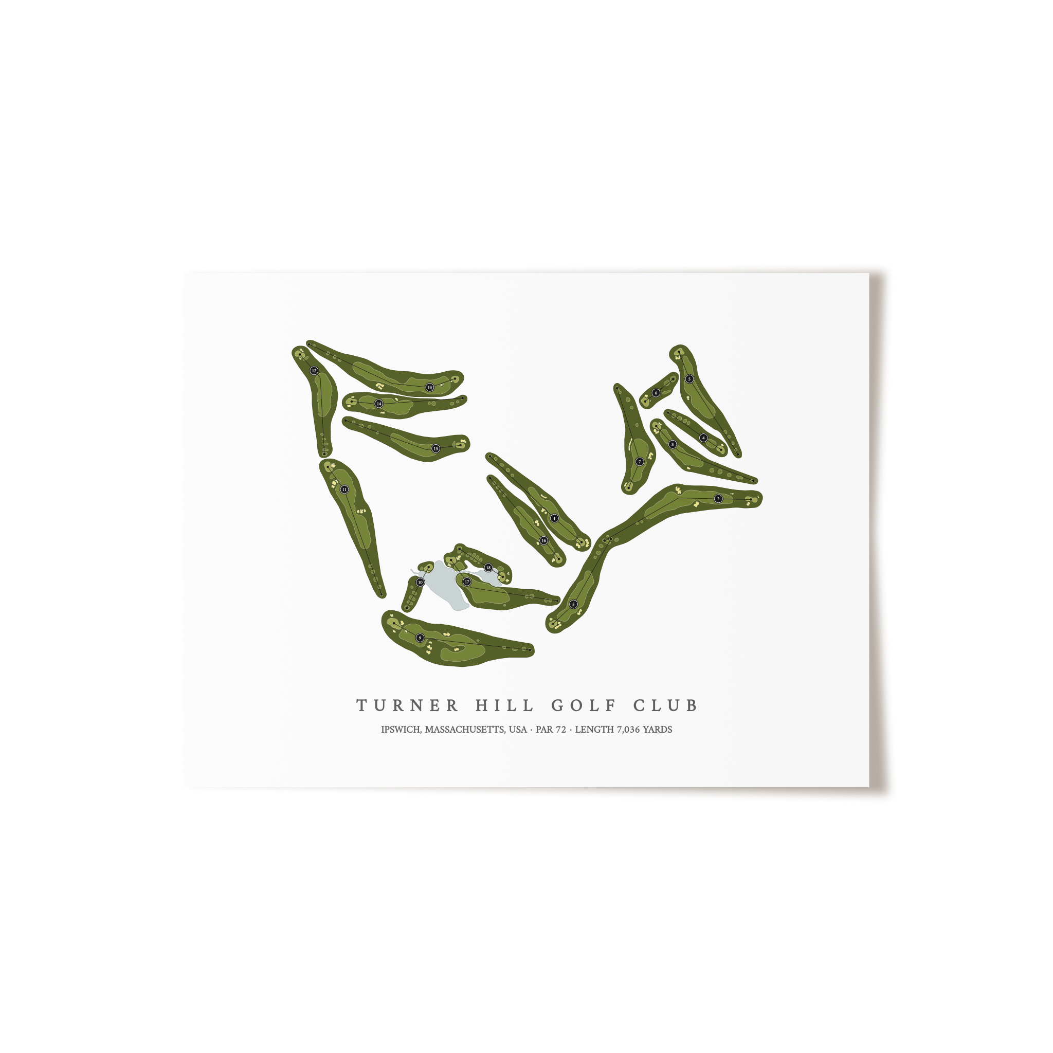 Turner Hill Golf Club | Golf Course Print | Unframed