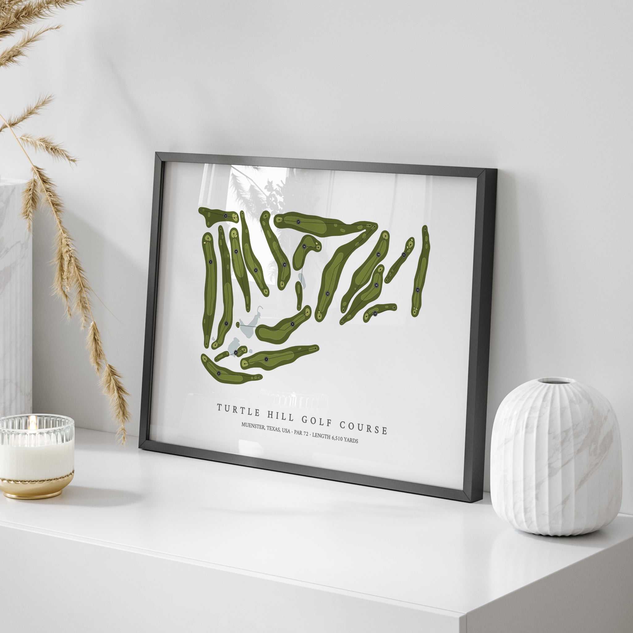 Turtle Hill Golf Course | Golf Course Map | On Table