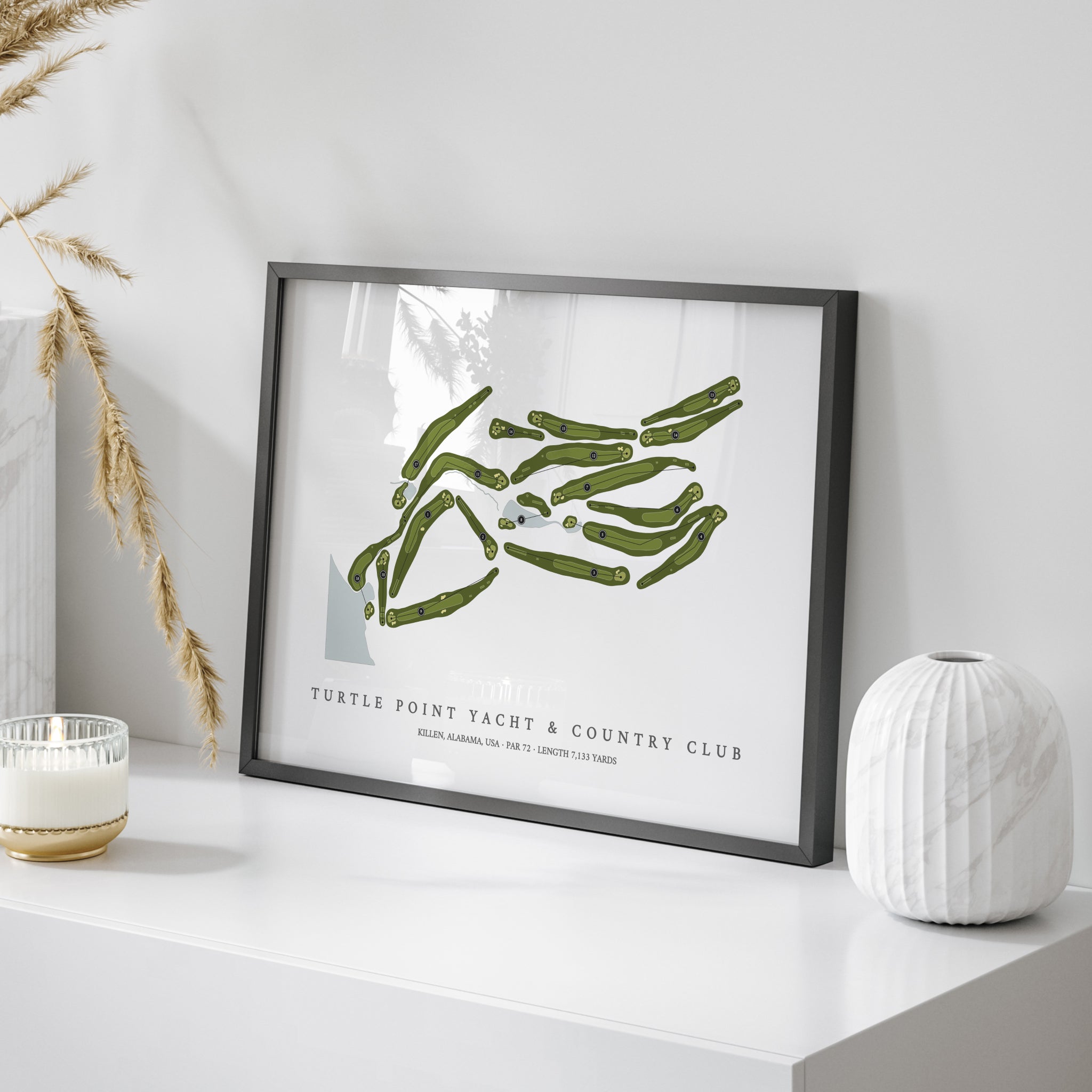 Turtle Point Yacht & Country Club | Golf Course Map | On Table