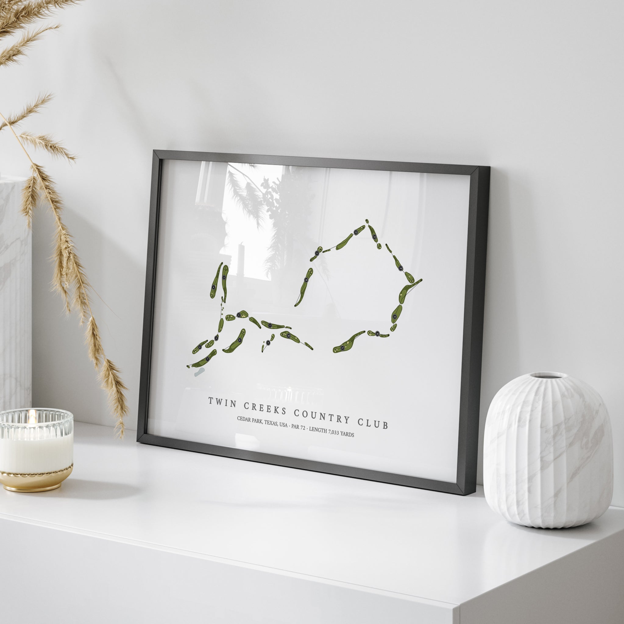 Twin Creeks Country Club | Golf Course Map | On Table