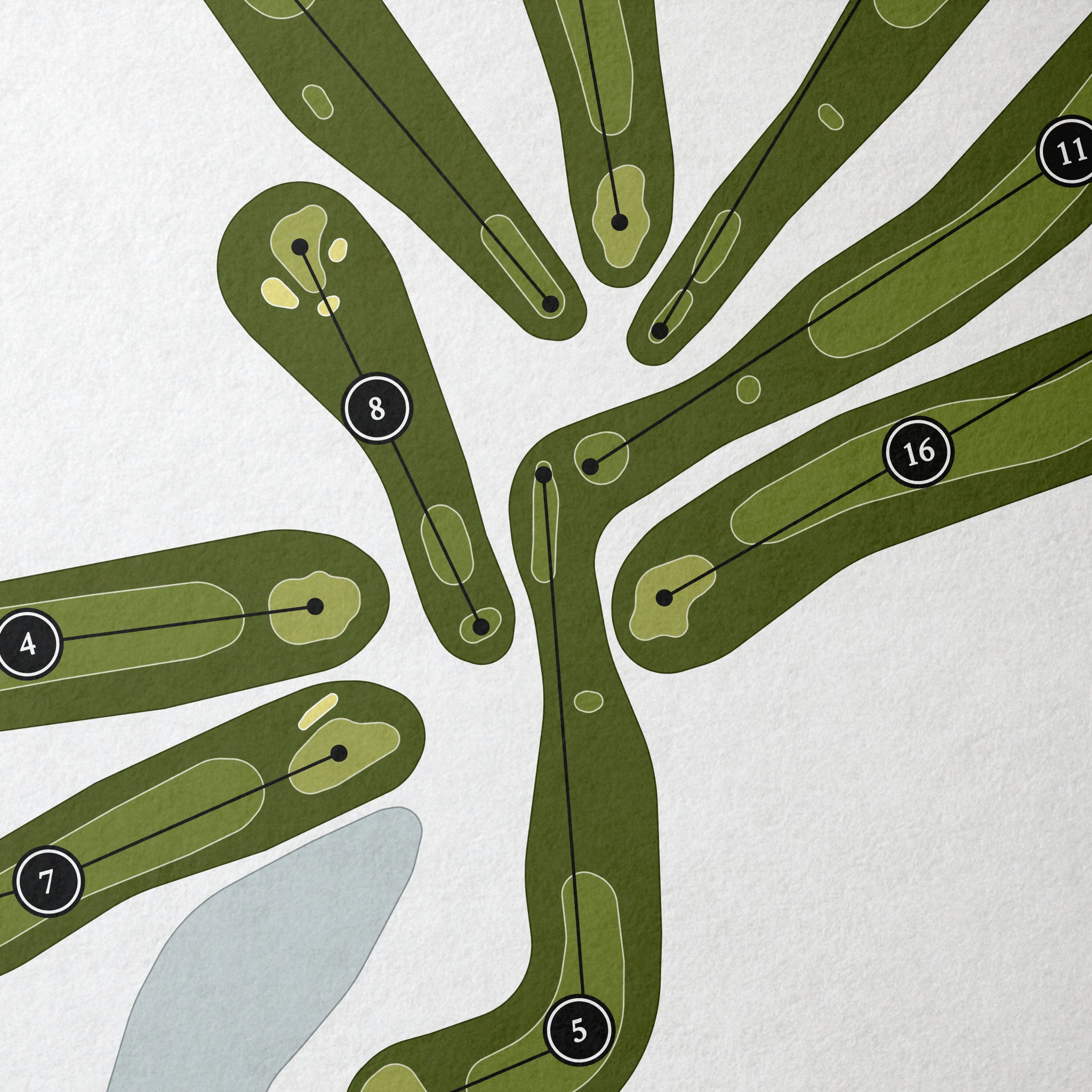 Twin Hills Golf Course | Golf Course Map | Close Up