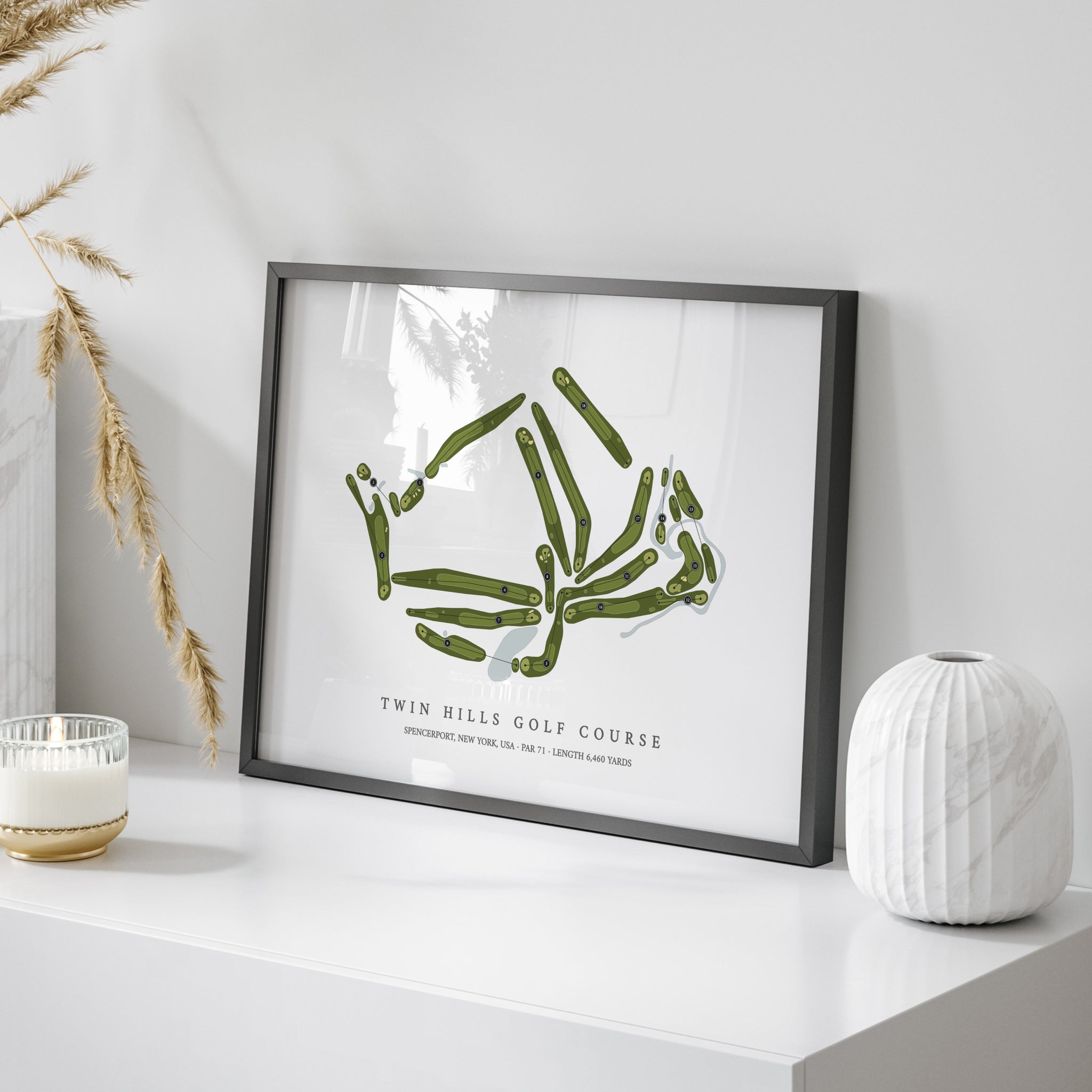 Twin Hills Golf Course | Golf Course Map | On Table