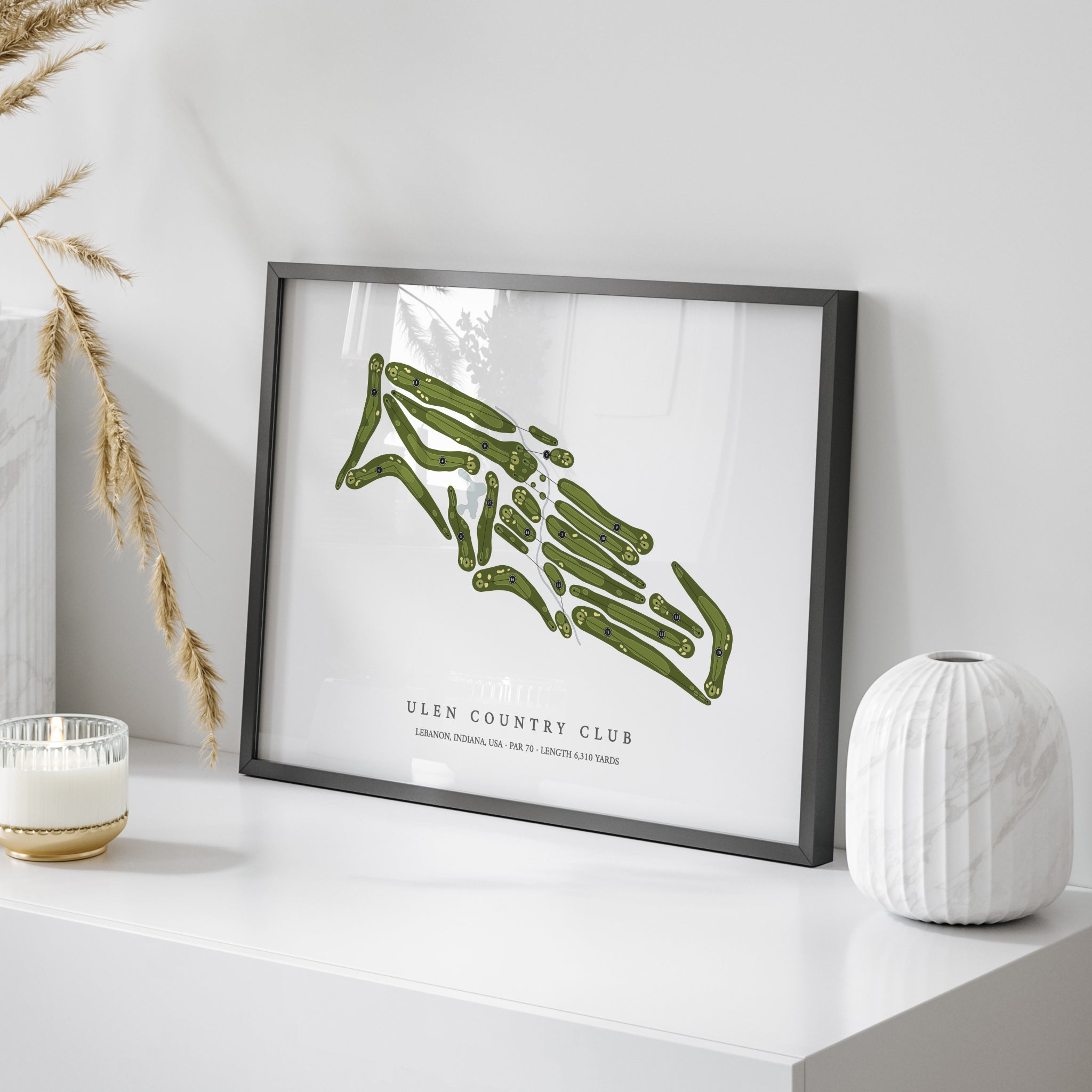 Ulen Country Club | Golf Course Map | On Table