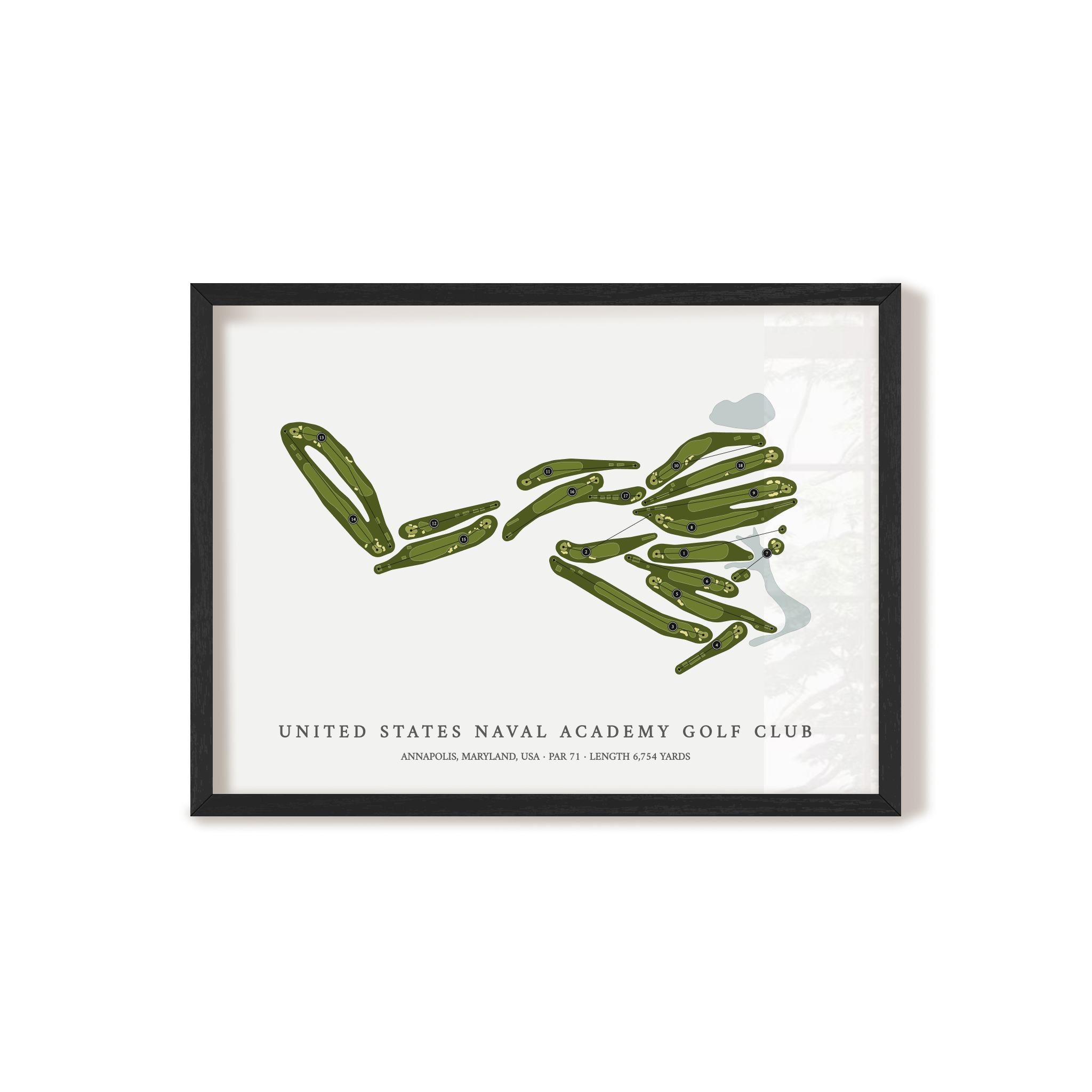 United States Naval Academy Golf Club | Golf Course Map | Black+Frame