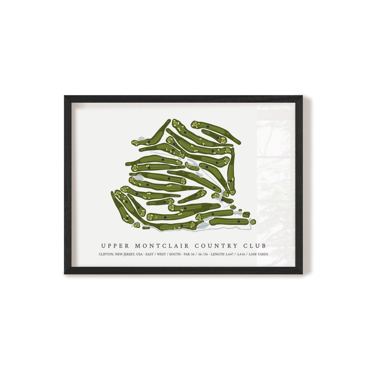 Upper Montclair Country Club | Golf Course Print | Black Frame