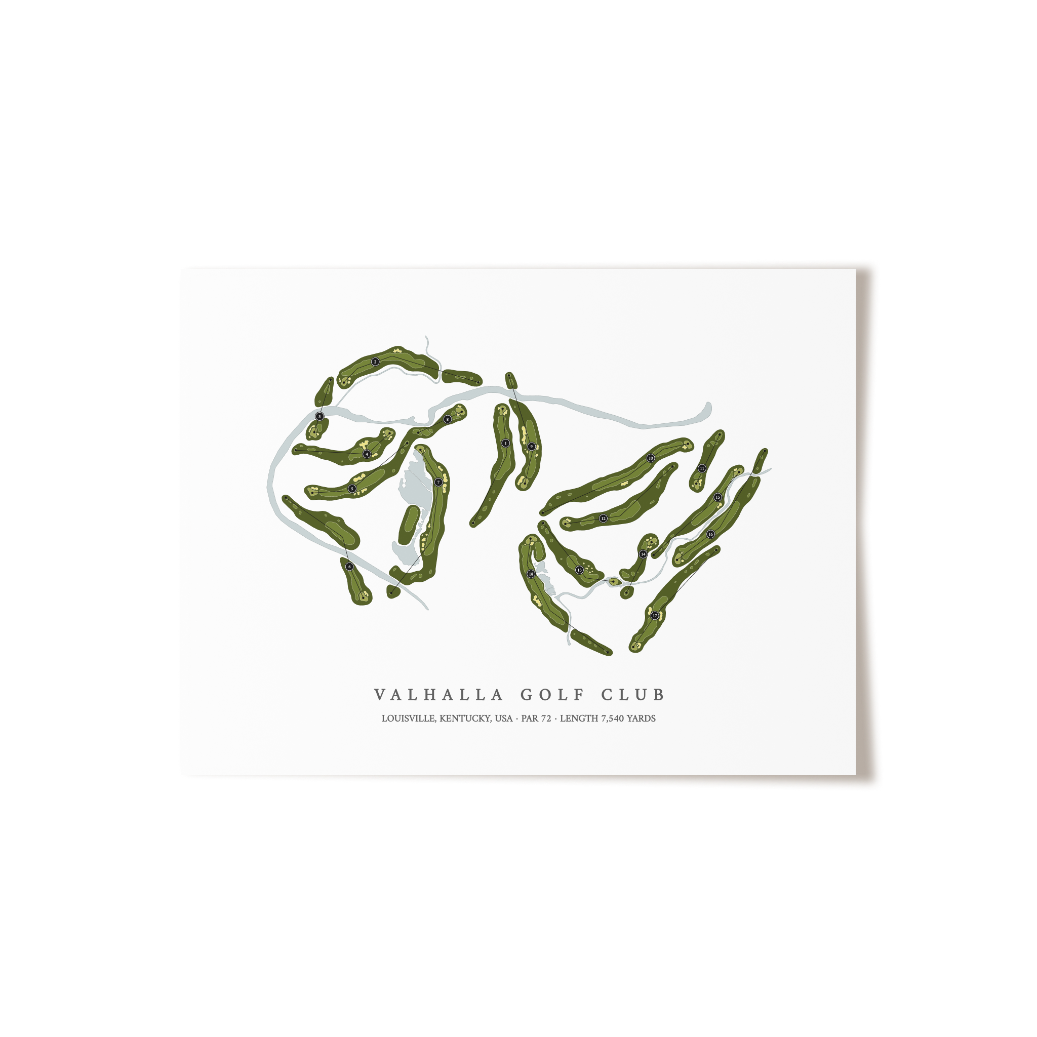 Valhalla Golf Club | Golf Course Print | Unframed