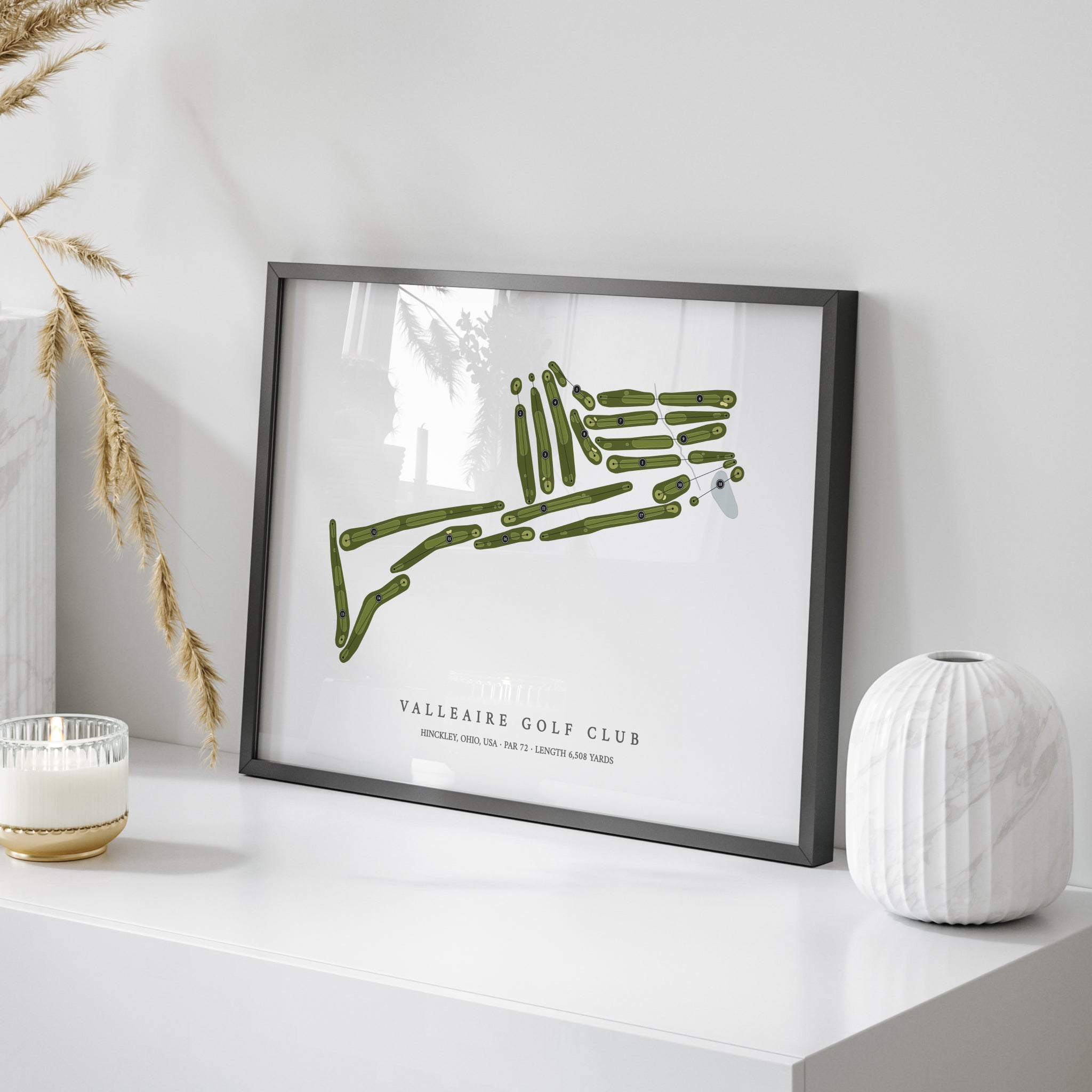 Valleaire Golf Club | Golf Course Map | On Table