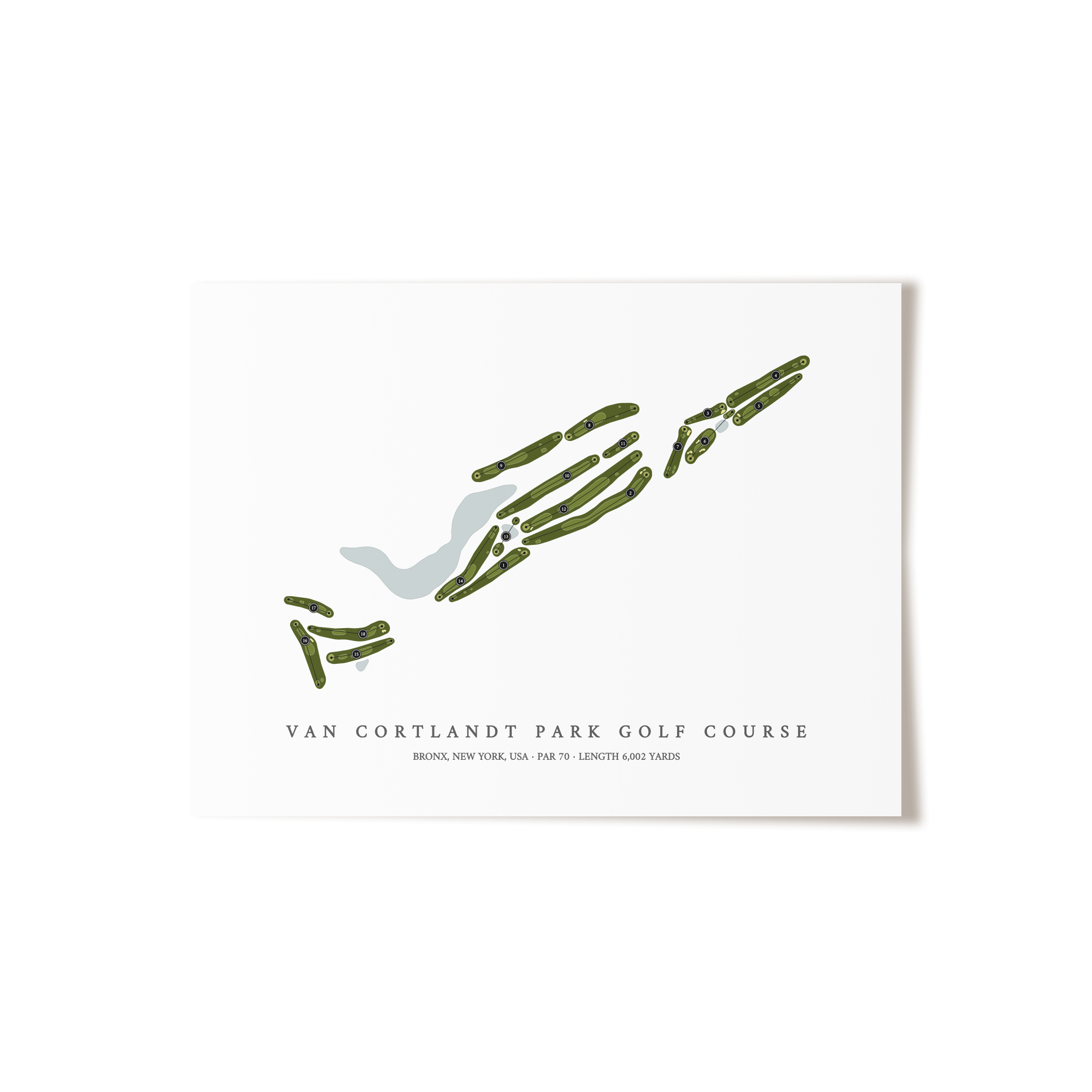 Van Cortlandt Park Golf Course | Golf Course Map | Unframed