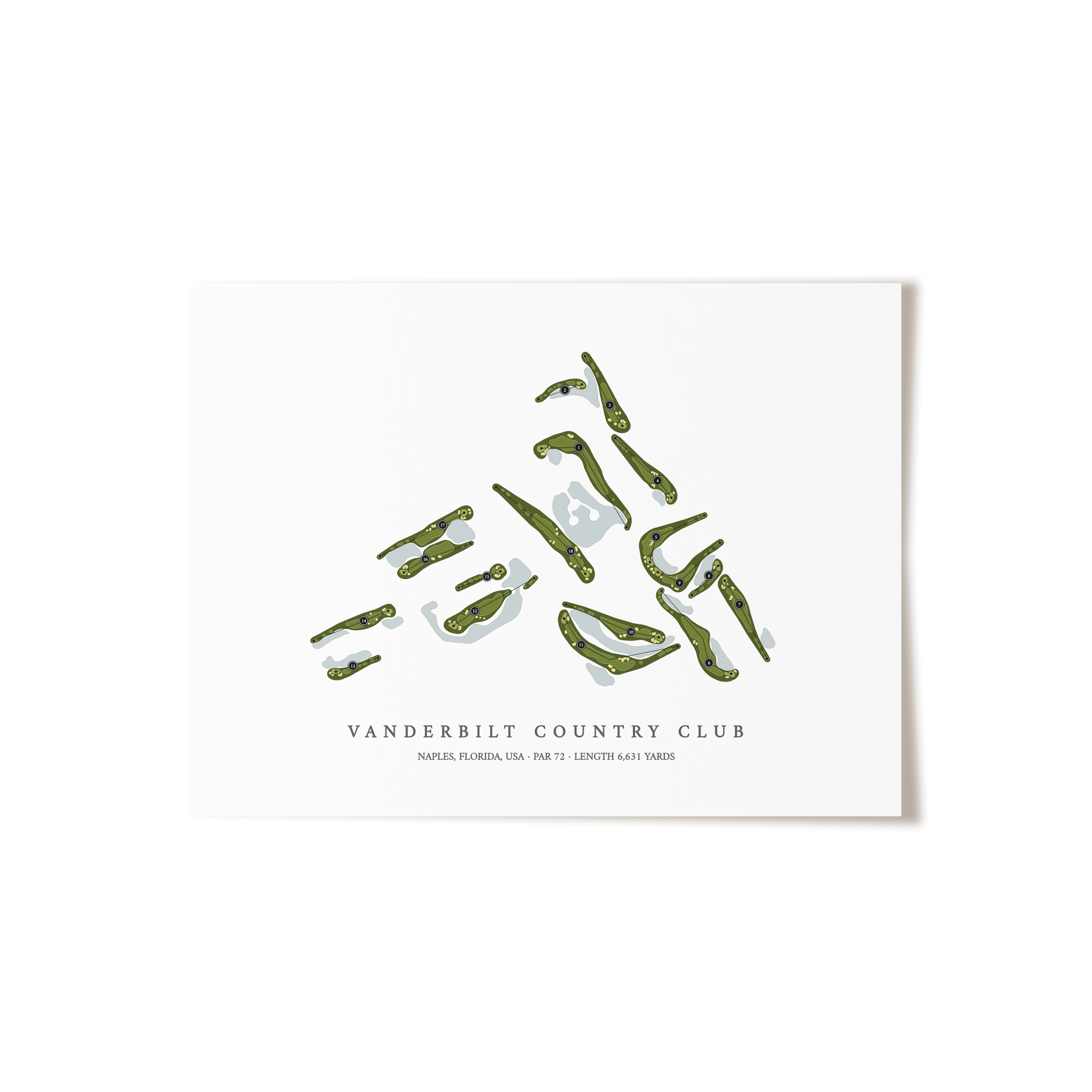 Vanderbilt Country Club | Golf Course Print | Unframed