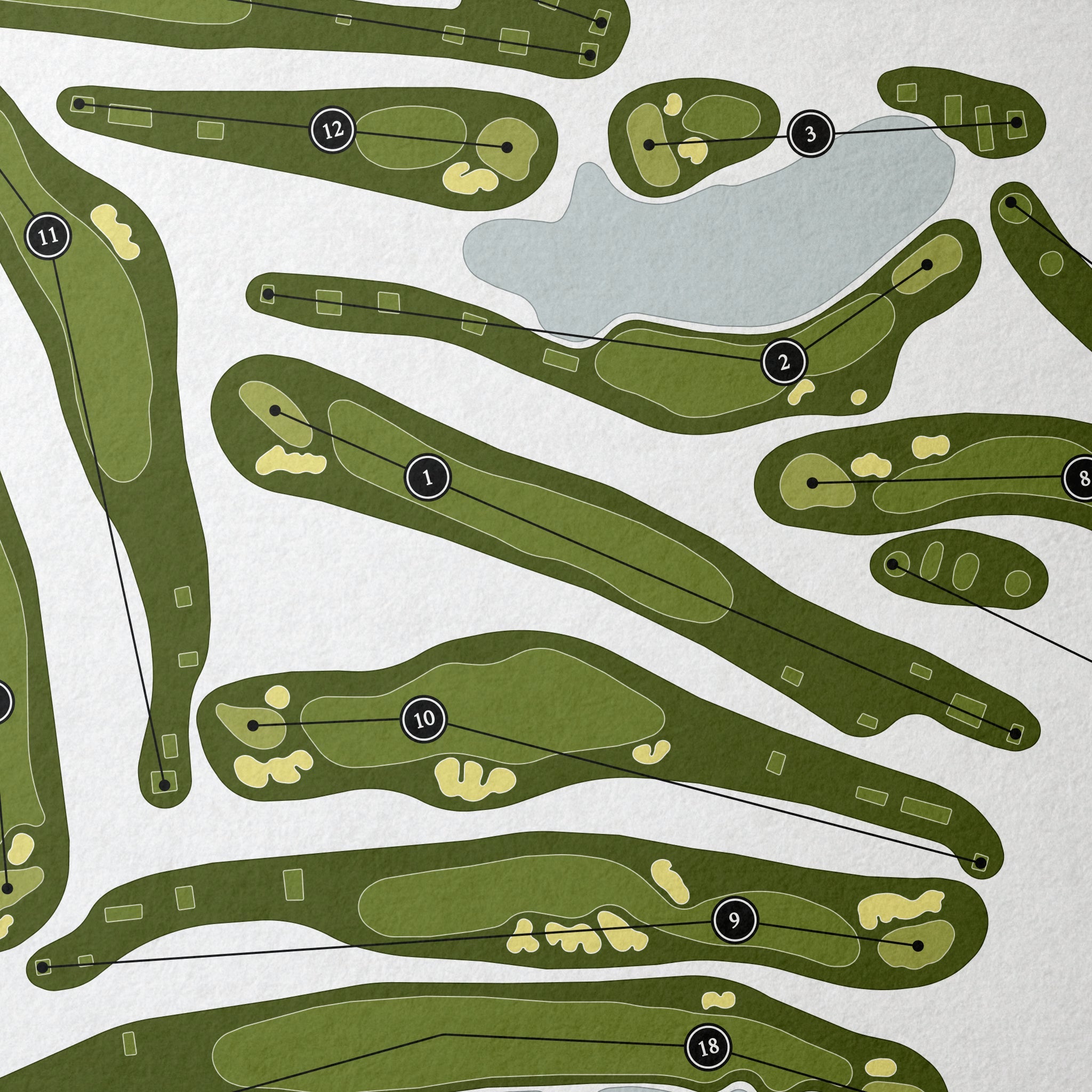 Vanderbilt Legends Club | Golf Course Map | Close Up