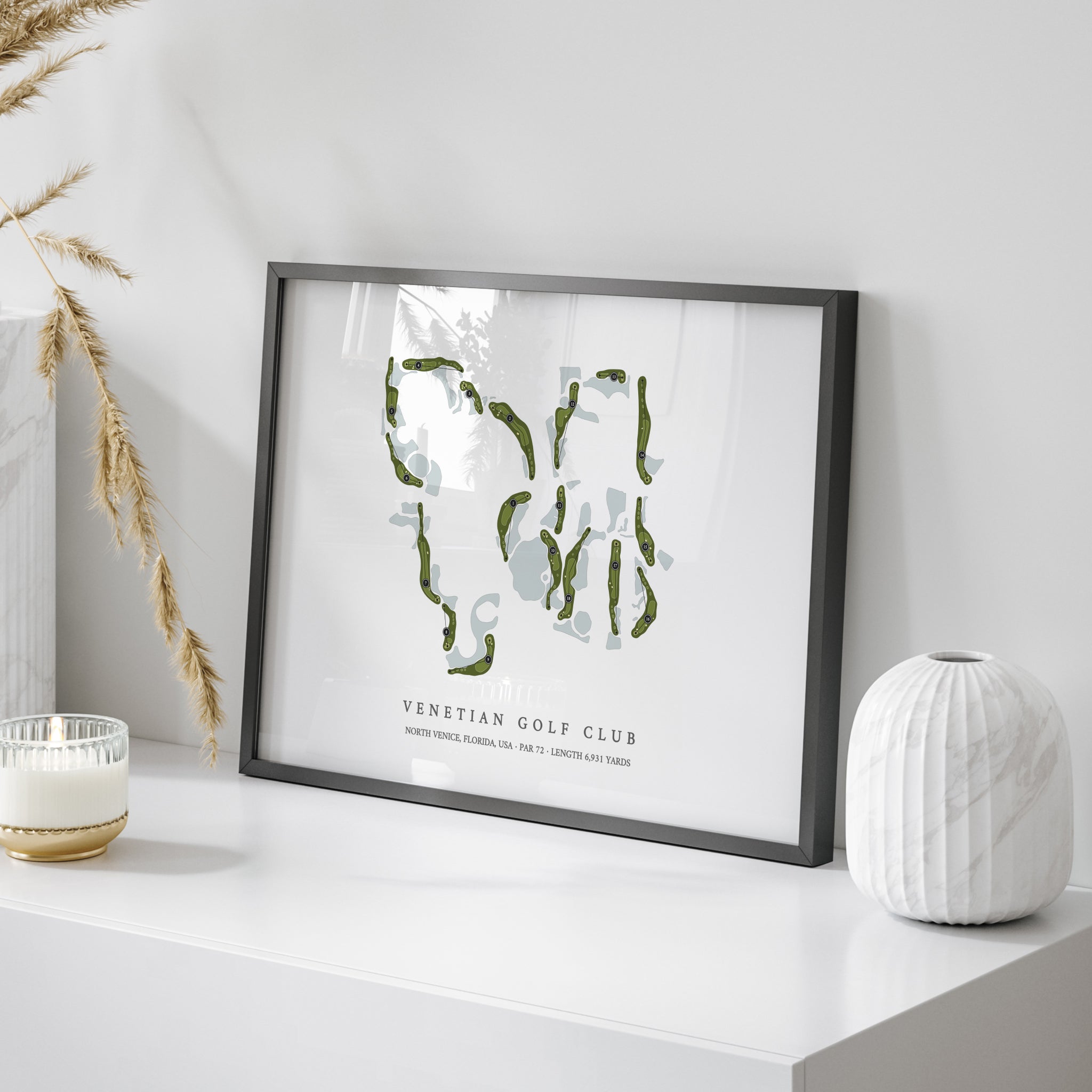 Venetian Golf Club | Golf Course Map | On Table