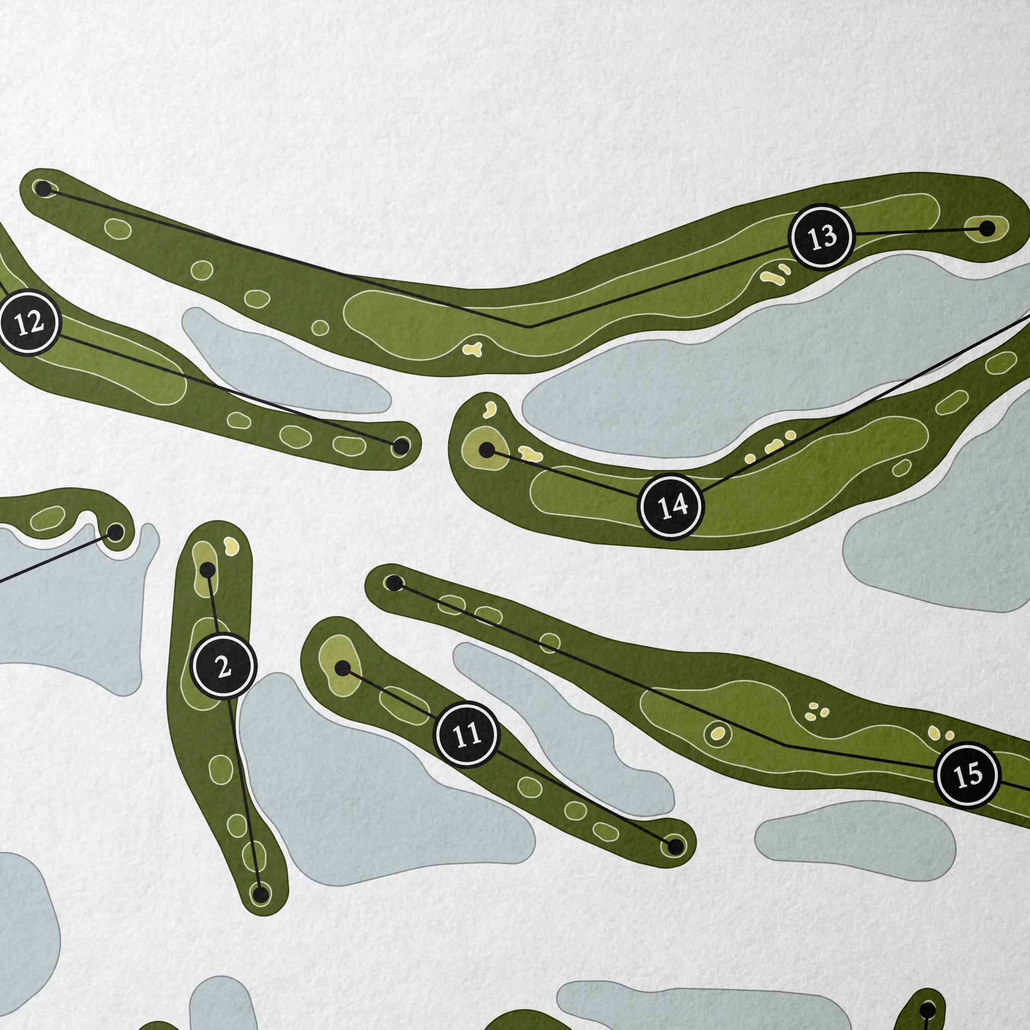 Verandah Club - Old Orange | Golf Course Map | Close Up