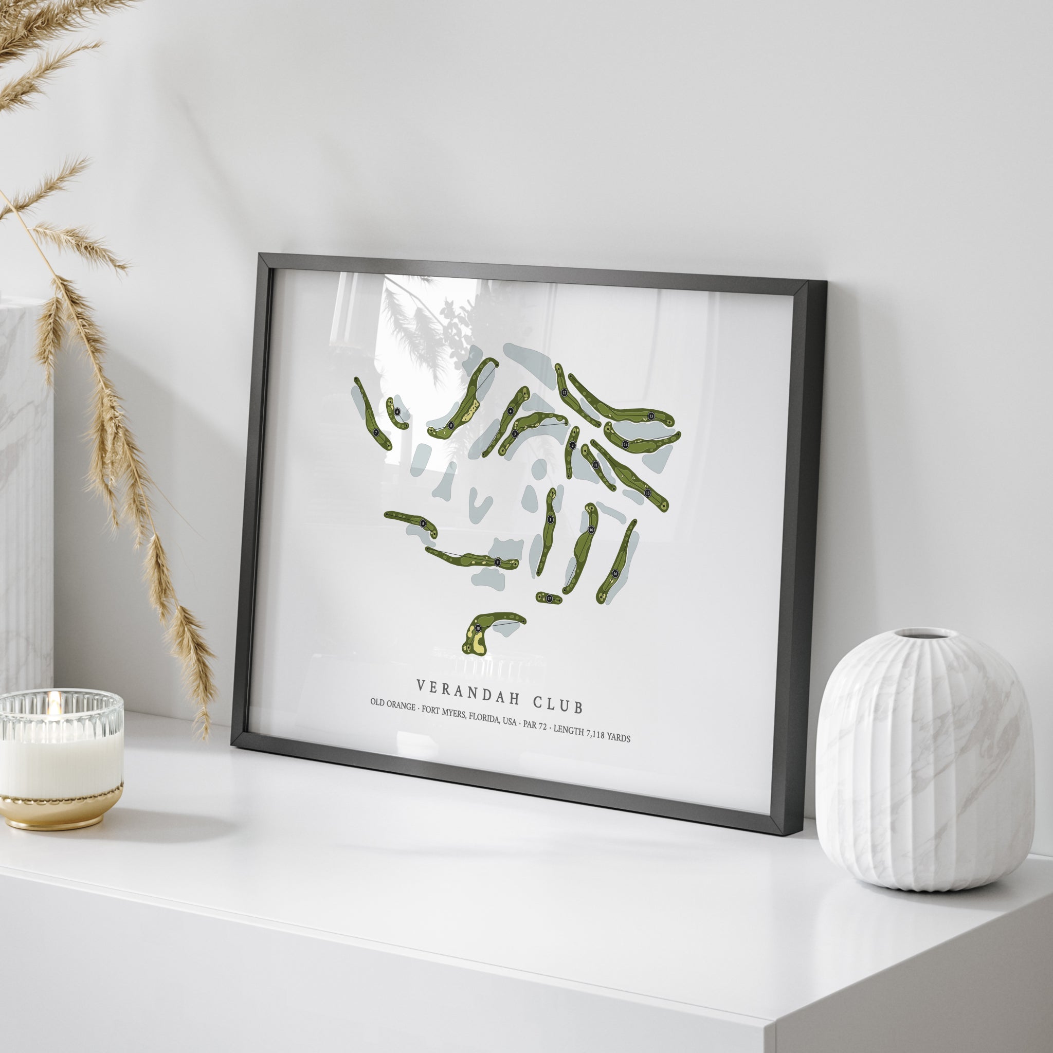 Verandah Club - Old Orange | Golf Course Map | On Table