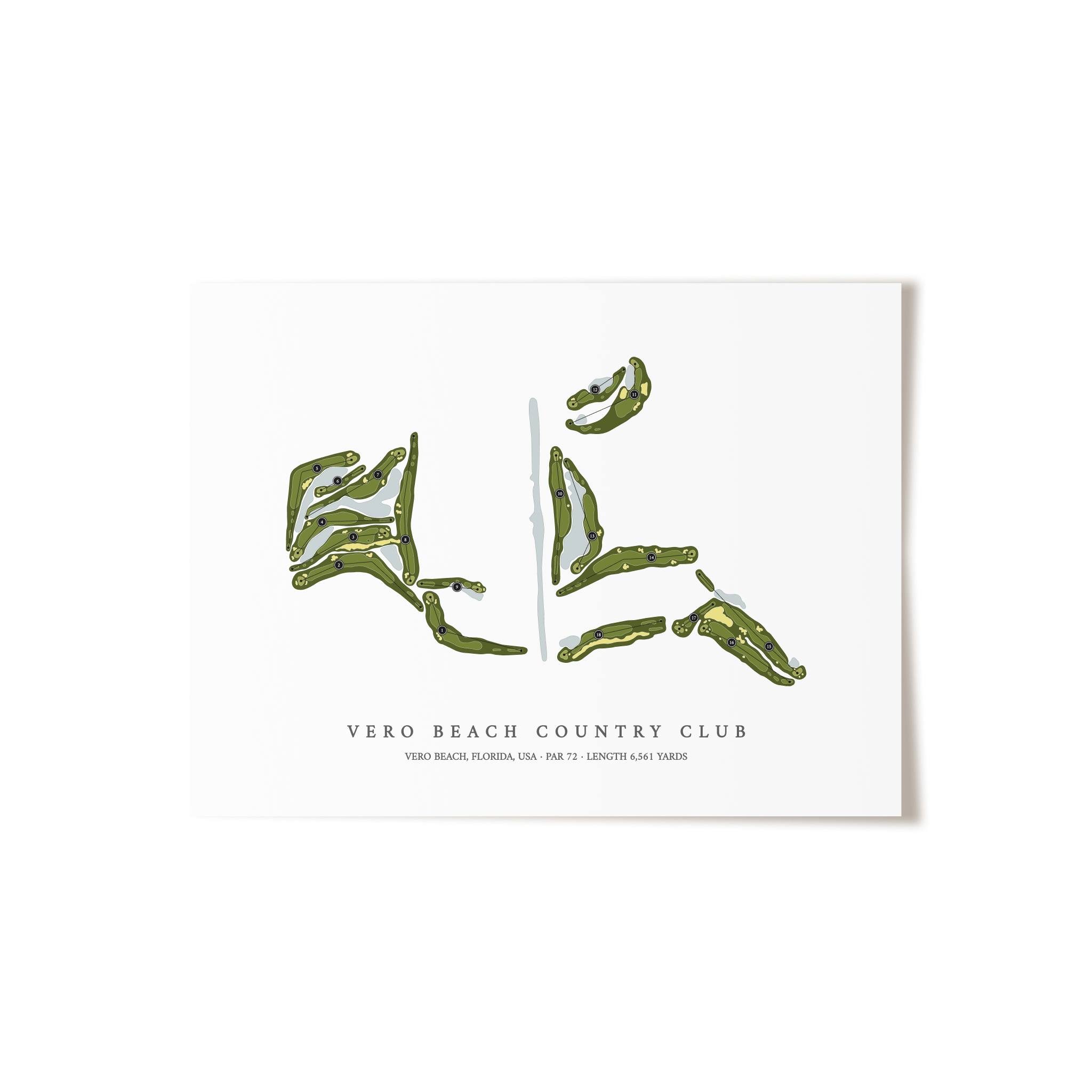 Vero Beach Country Club | Golf Course Print | Unframed