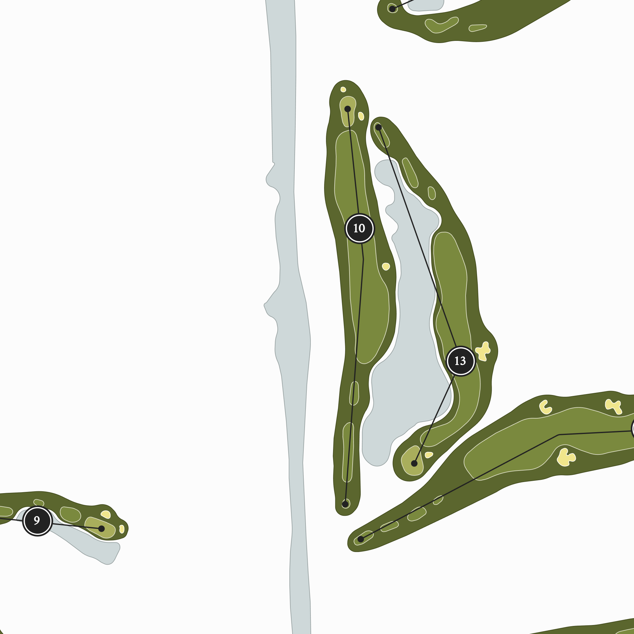 Vero Beach Country Club | Golf Course Map | Close Up